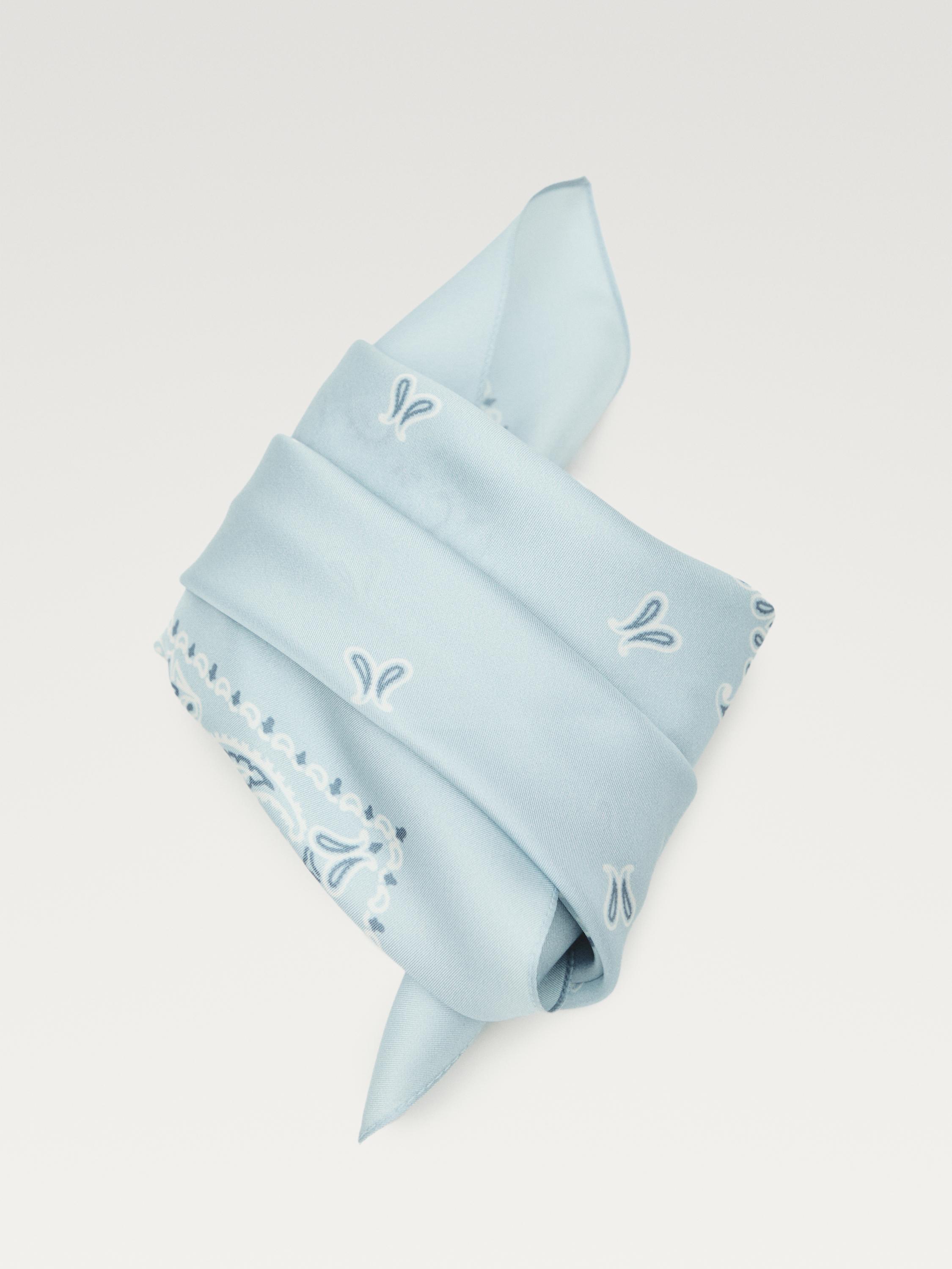 Paisley print 100% silk bandana