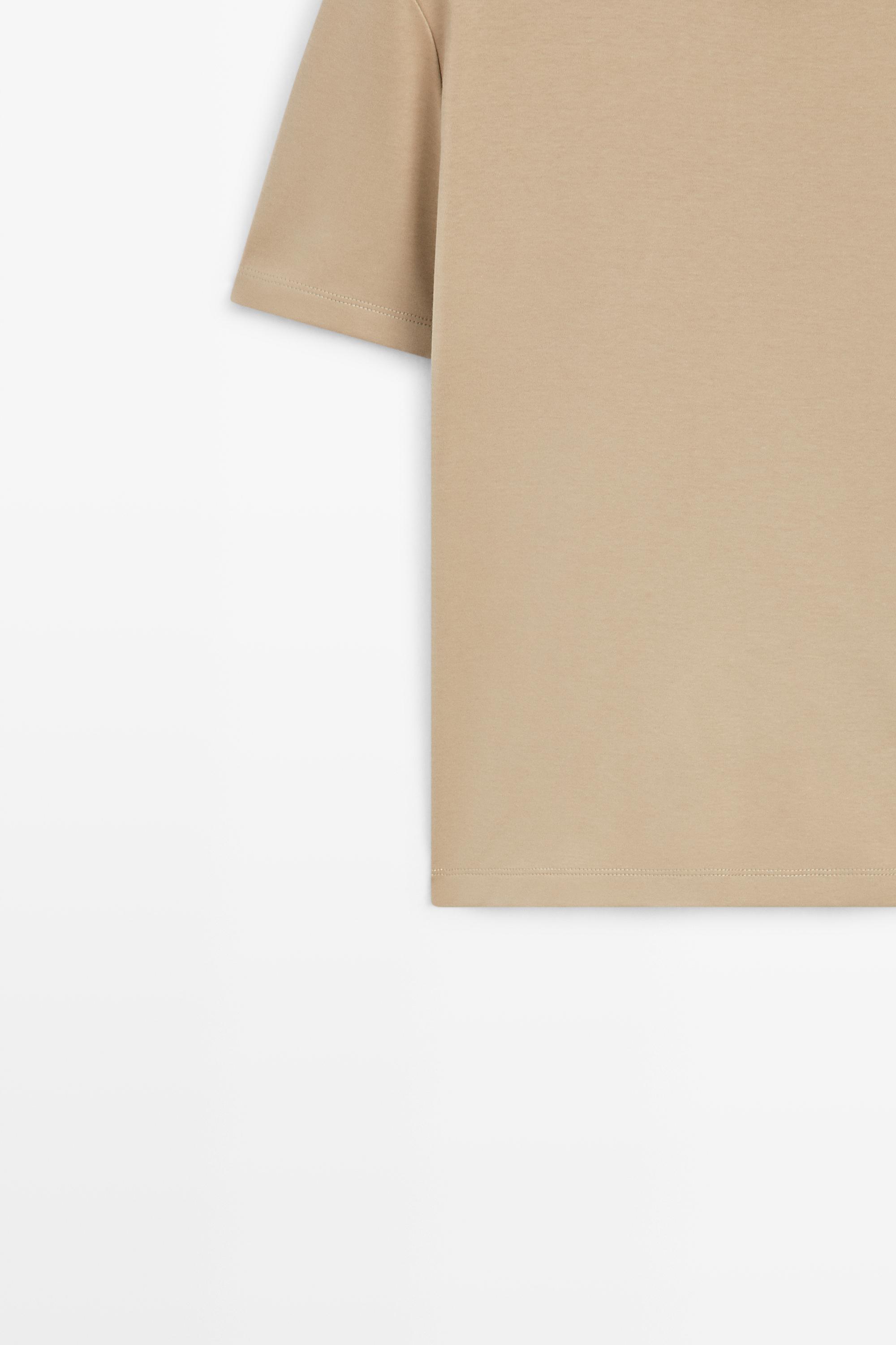 Regular fit short sleeve T-shirt. — STONE
