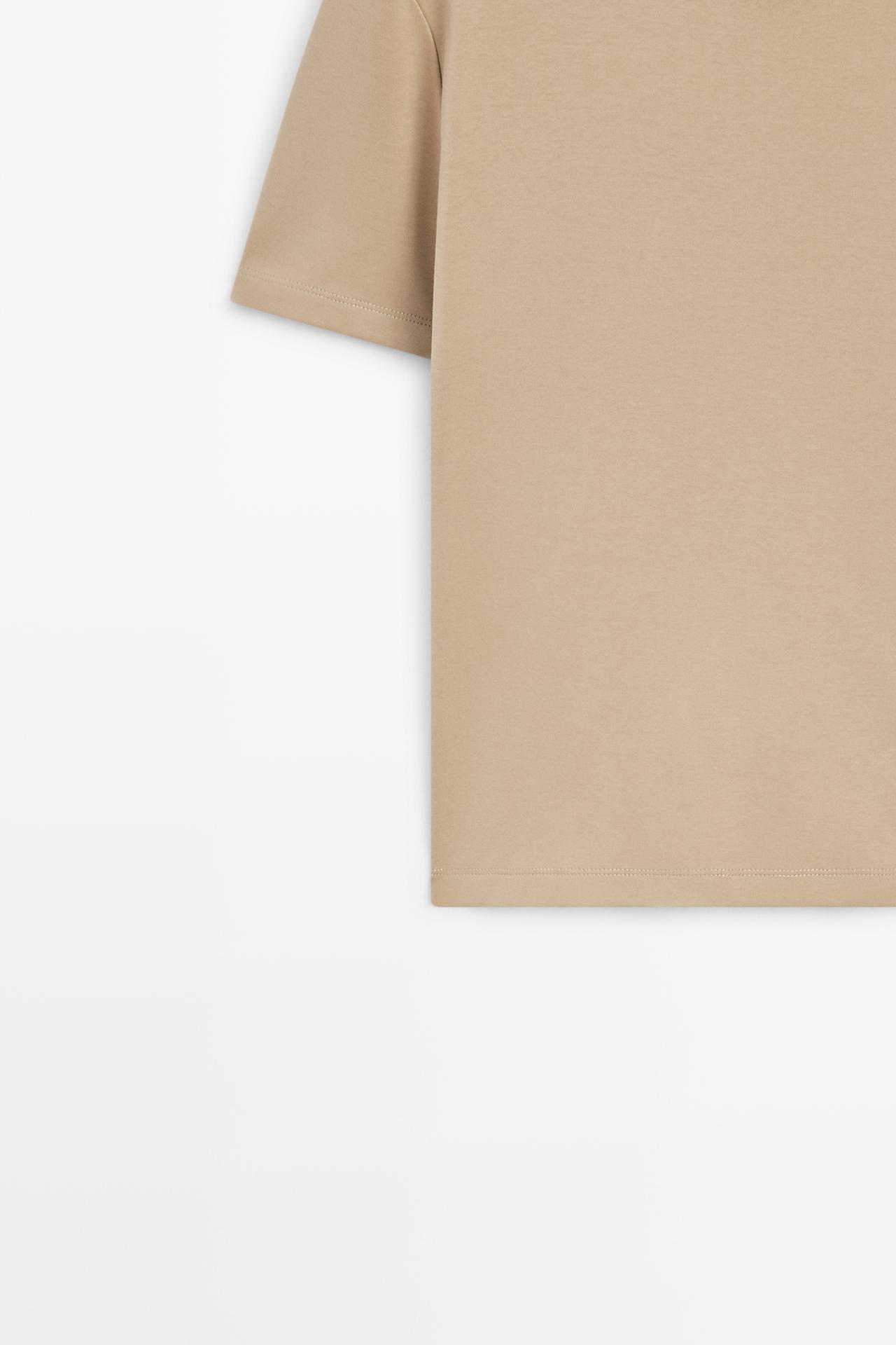 Regular fit short sleeve T-shirt. — STONE