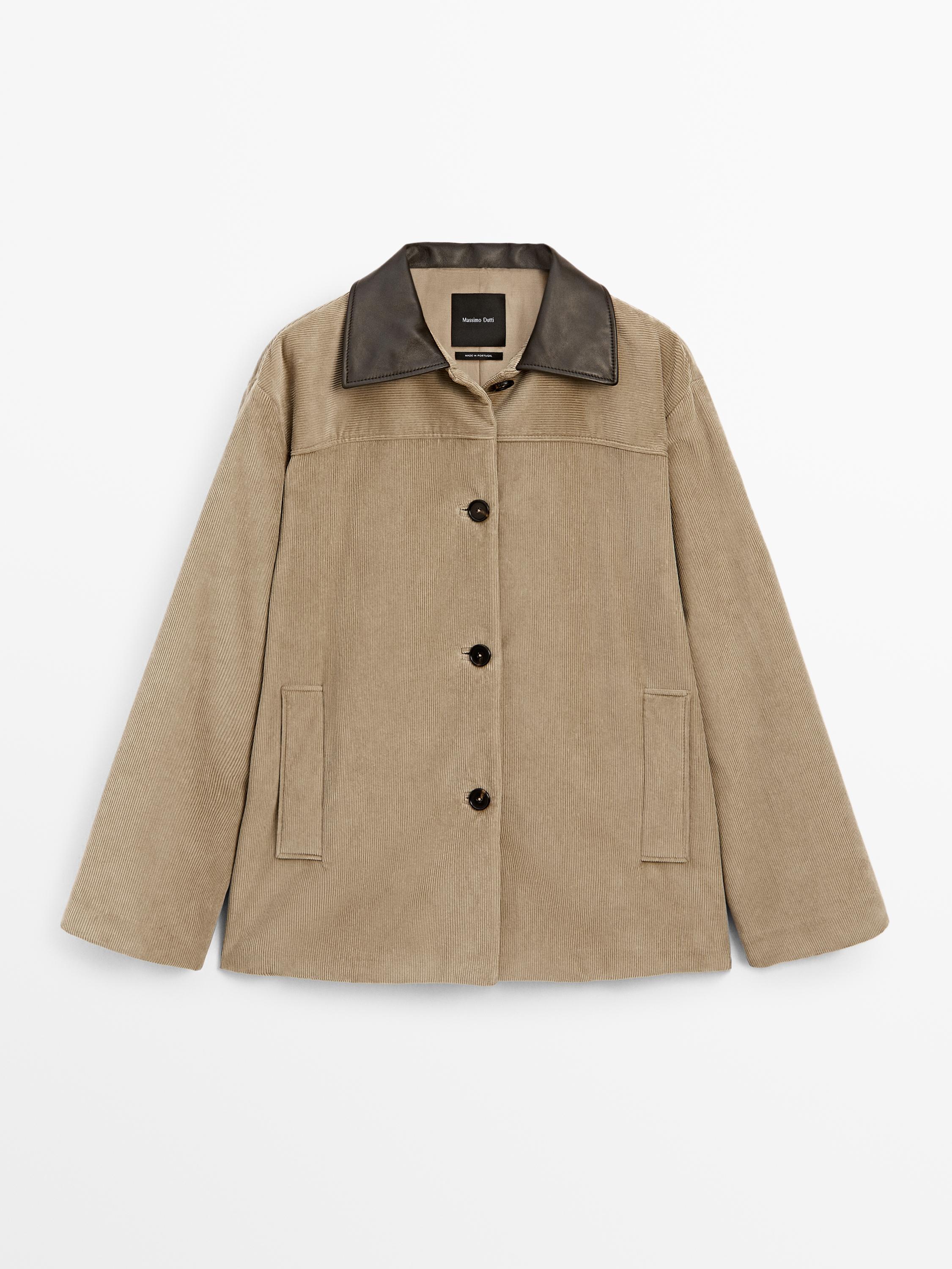 Veste en velours côtelé 100 % coton