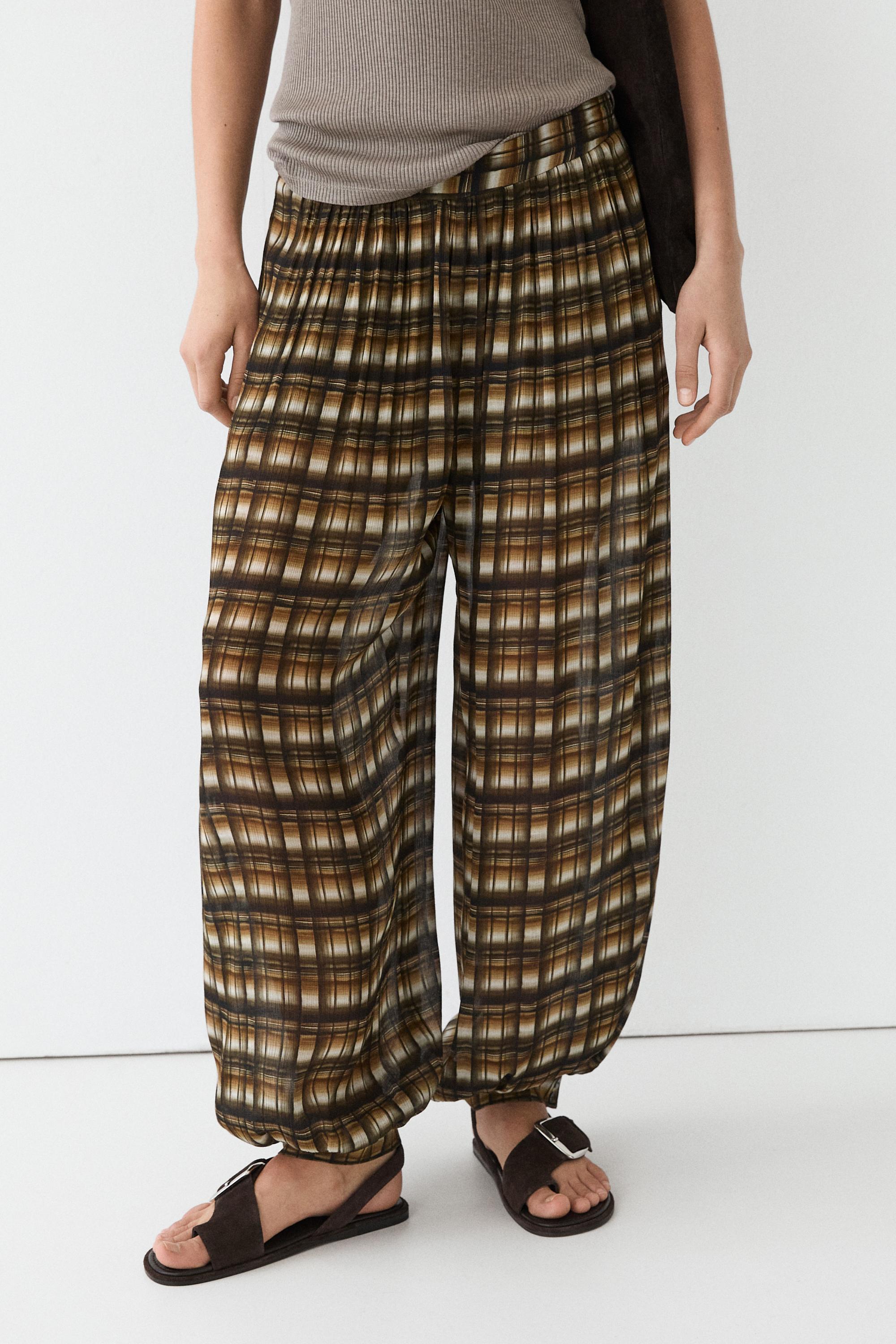 Flowing sarouel trousers — MUSTARD YELLOW