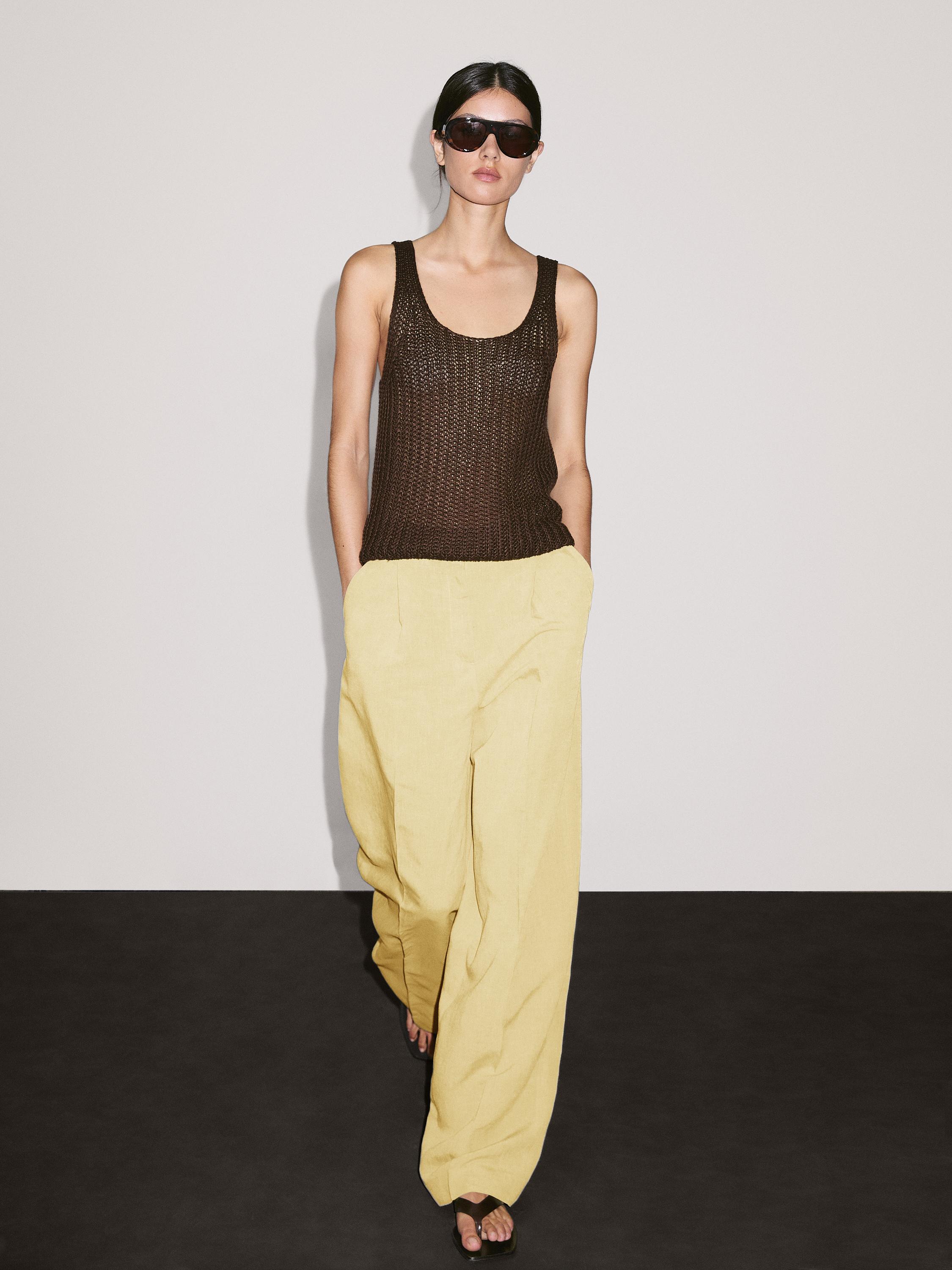 Pantalon de tailleur à pinces