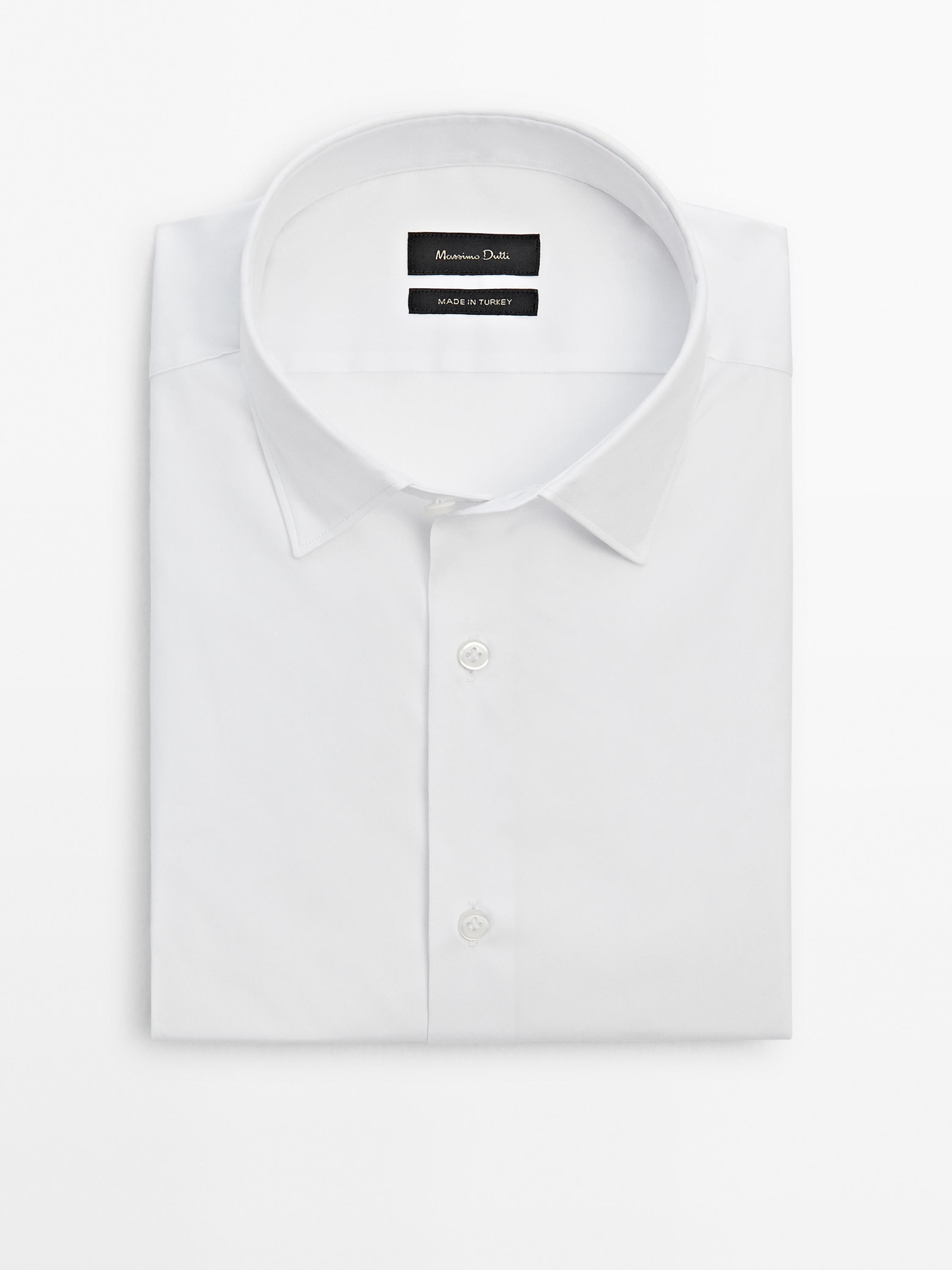 Chemise slim élastiquée