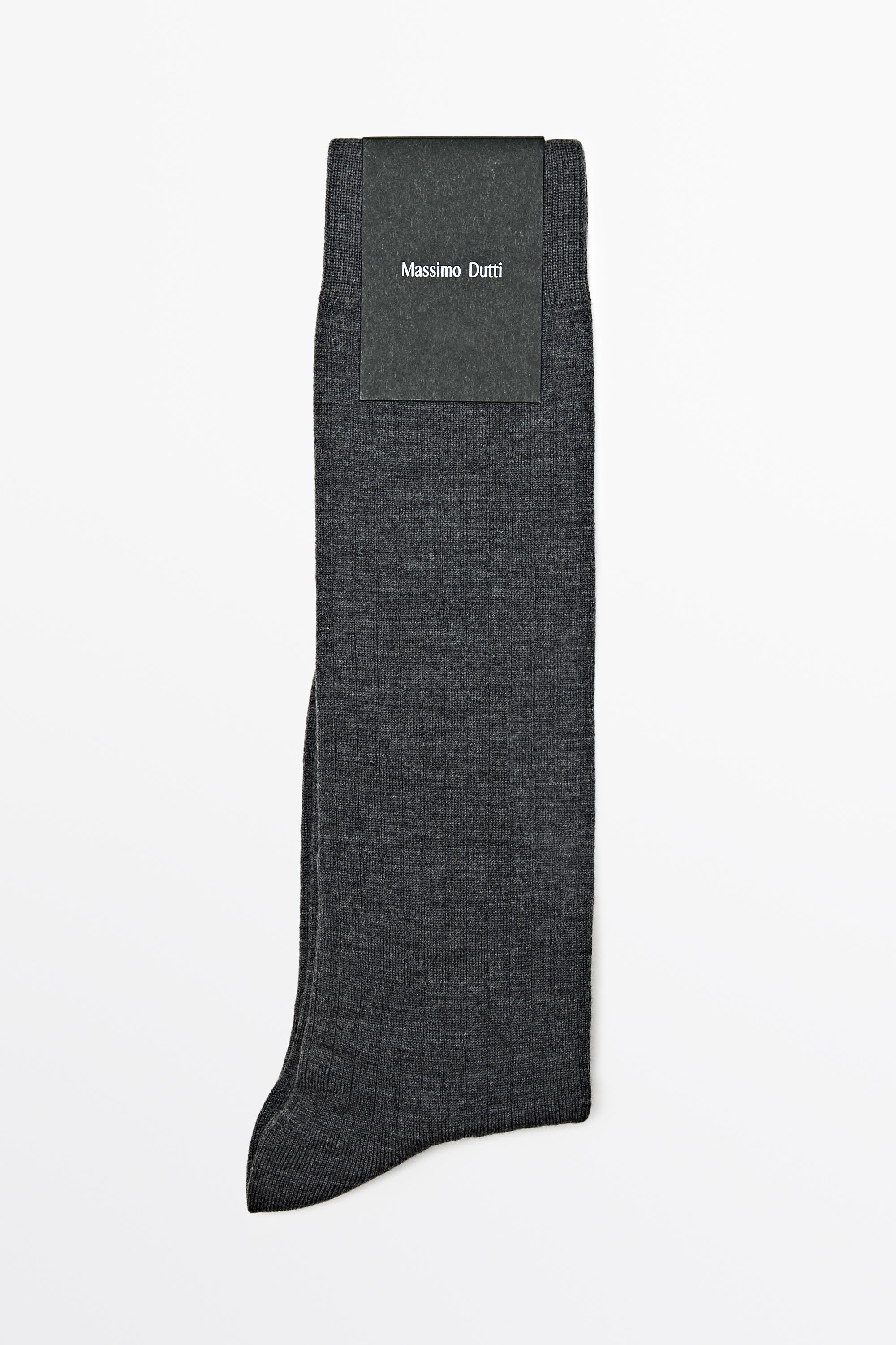 Ribbed socks — GREY