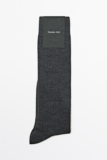 Ribbed socks — GREY 1
