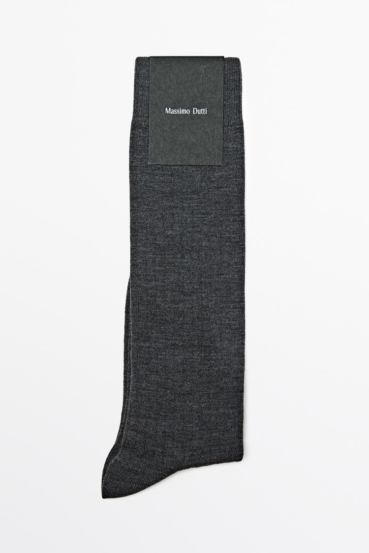 Ribbed socks — GREY
