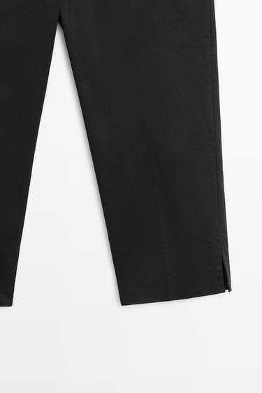Cotton blend capris — BLACK 7