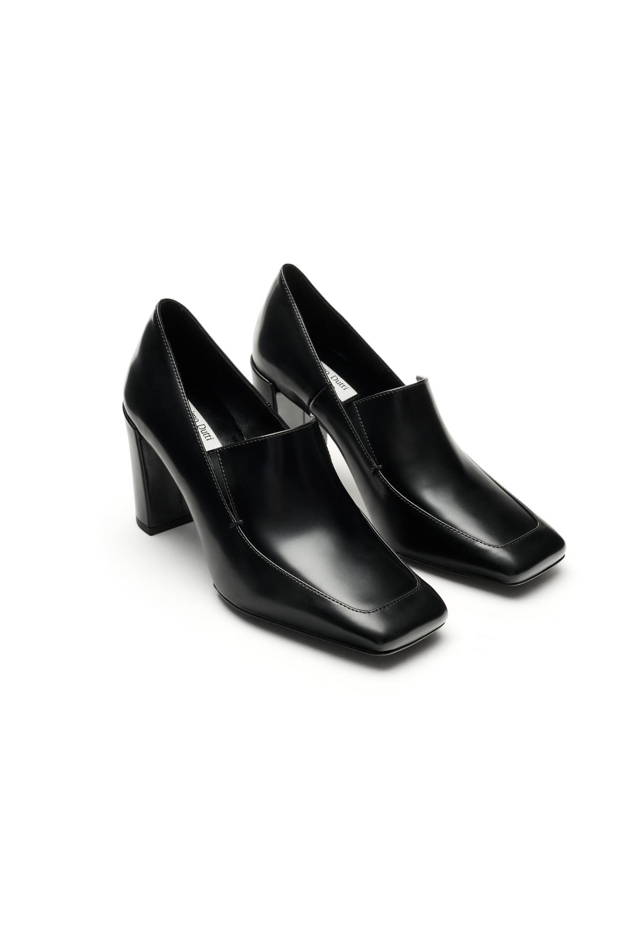 Leather heel loafer - LIMITED EDITION — BLACK