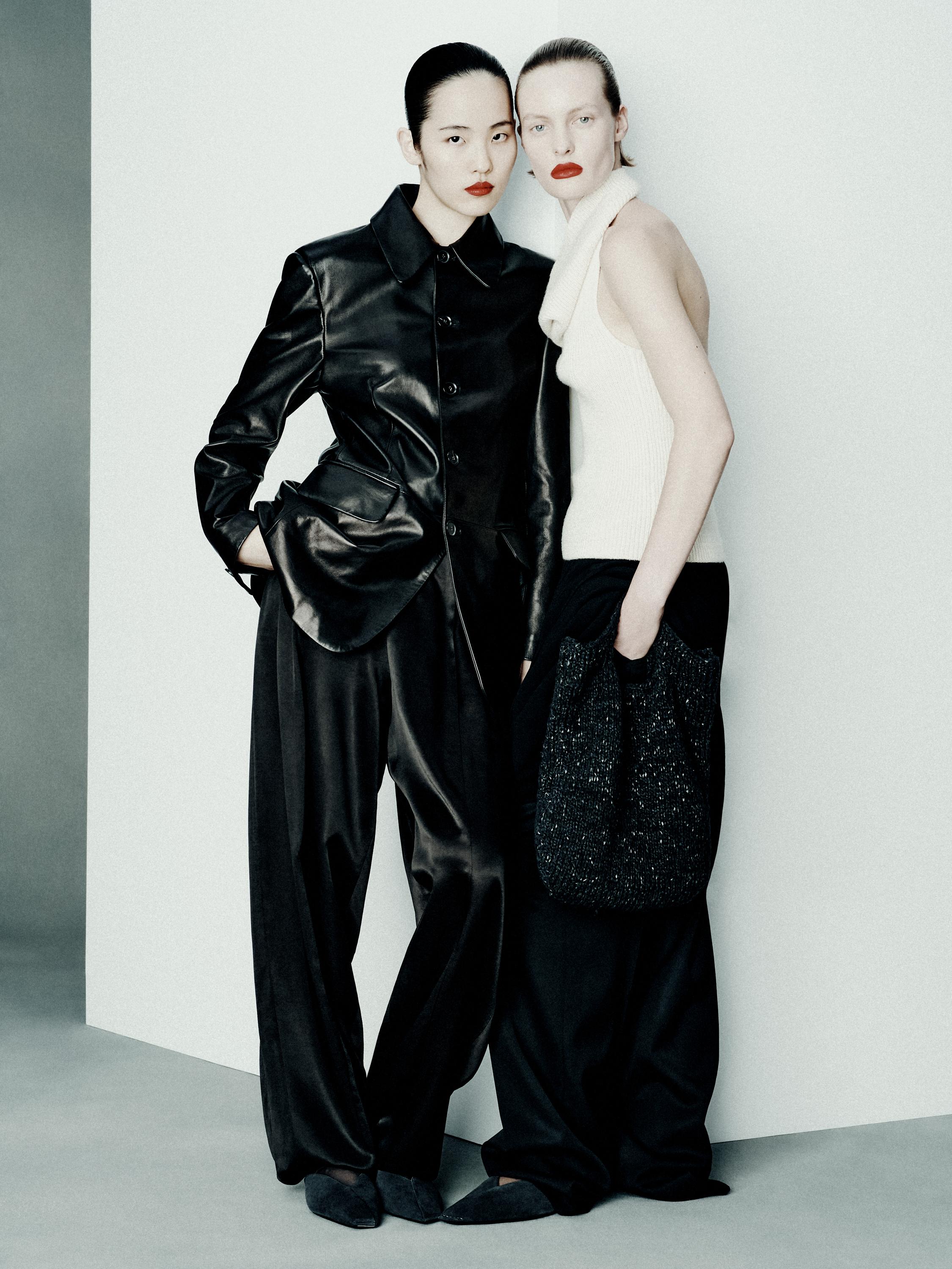 Nappa deri düğmeli blazer - LIMITED