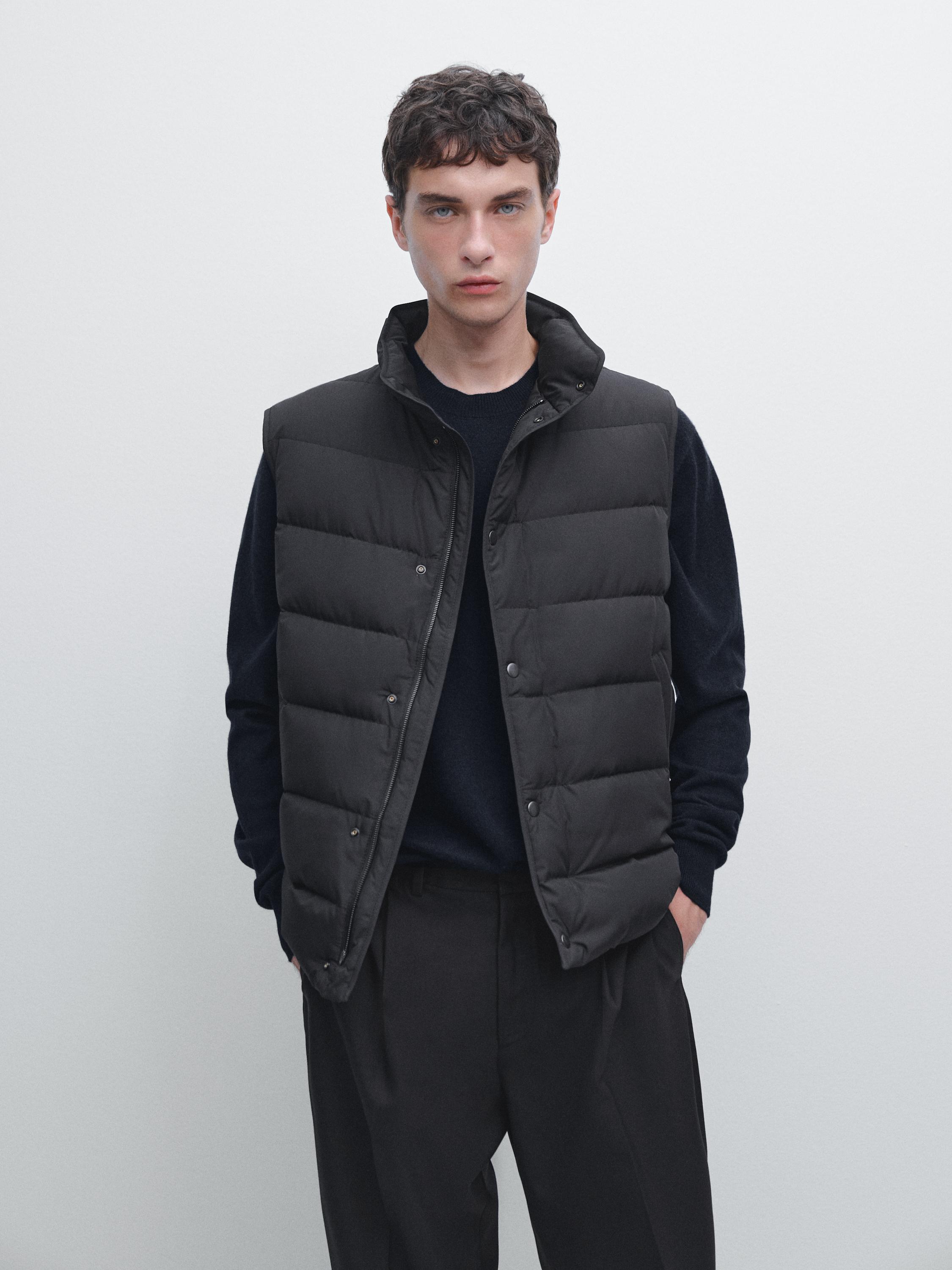 Water-repellent 80% down - 20% feather puffer gilet