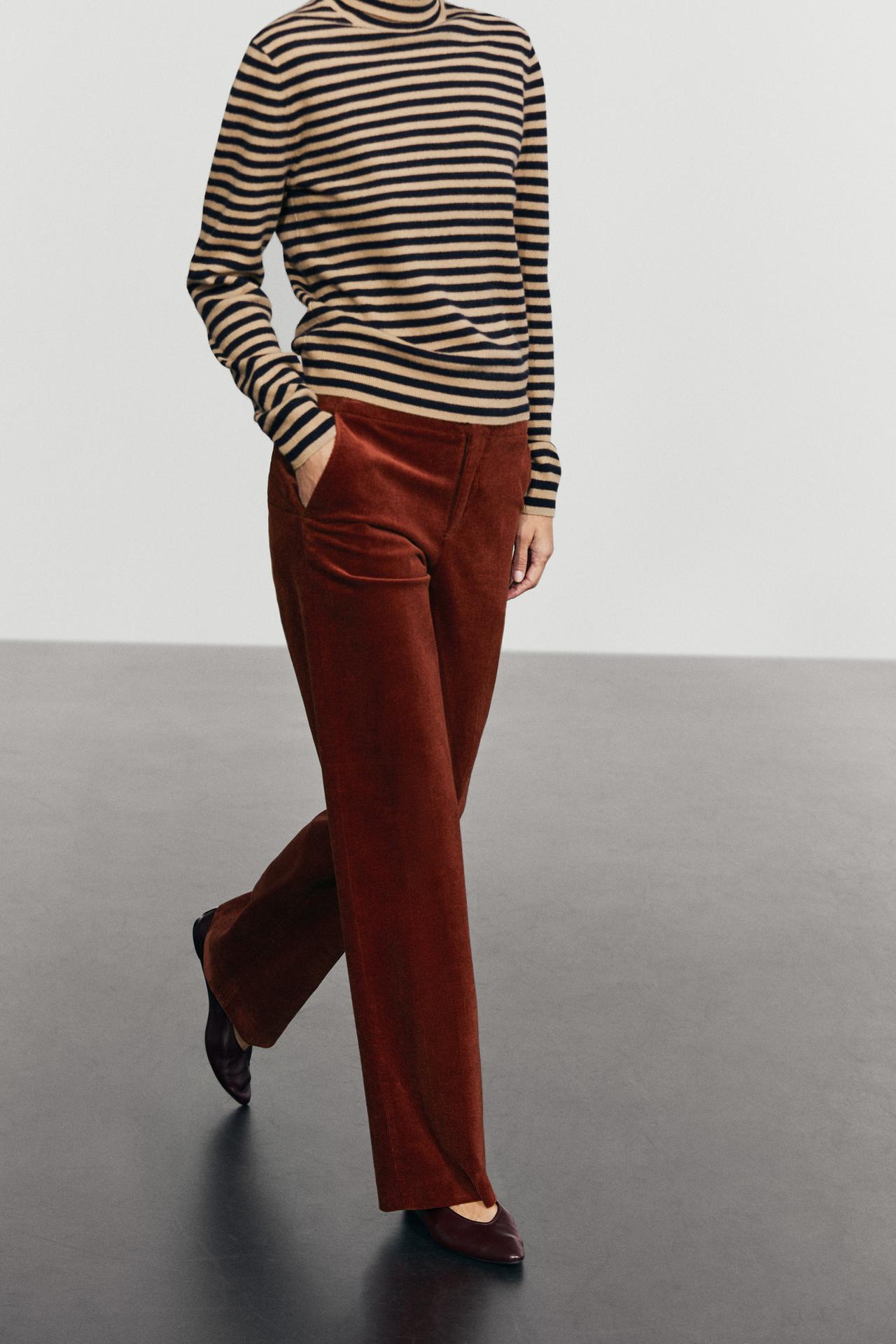 Palazzo corduroy pants — REDDISH