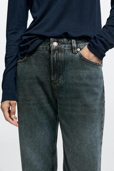 Low-rise straight-leg jeans — Dark blue 8