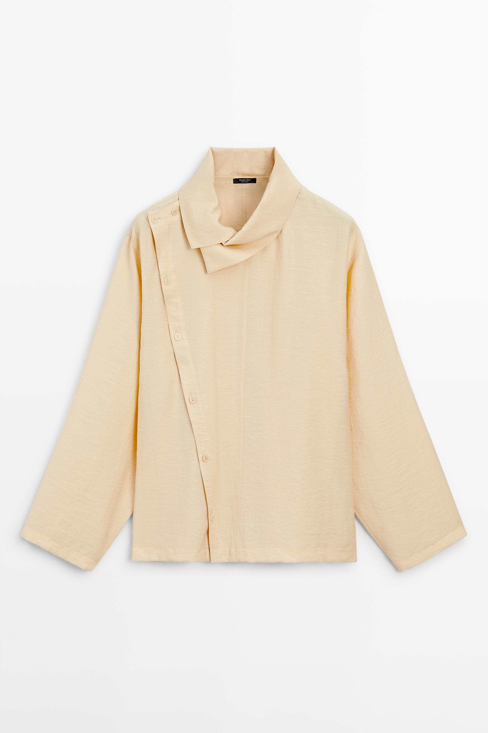Πουκάμισο με ασύμμετρα κουμπιά