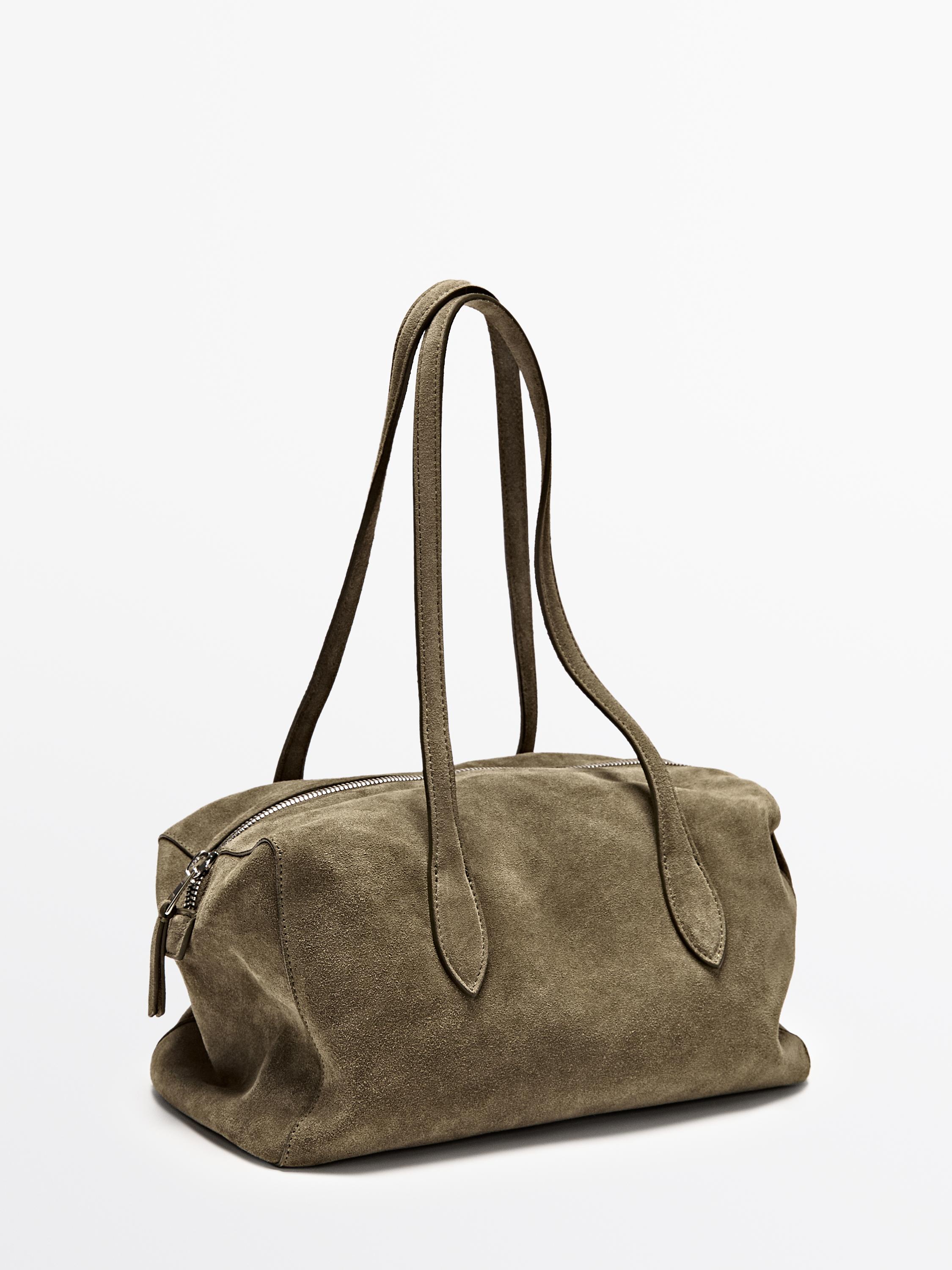 West Umhängetasche aus Rauleder