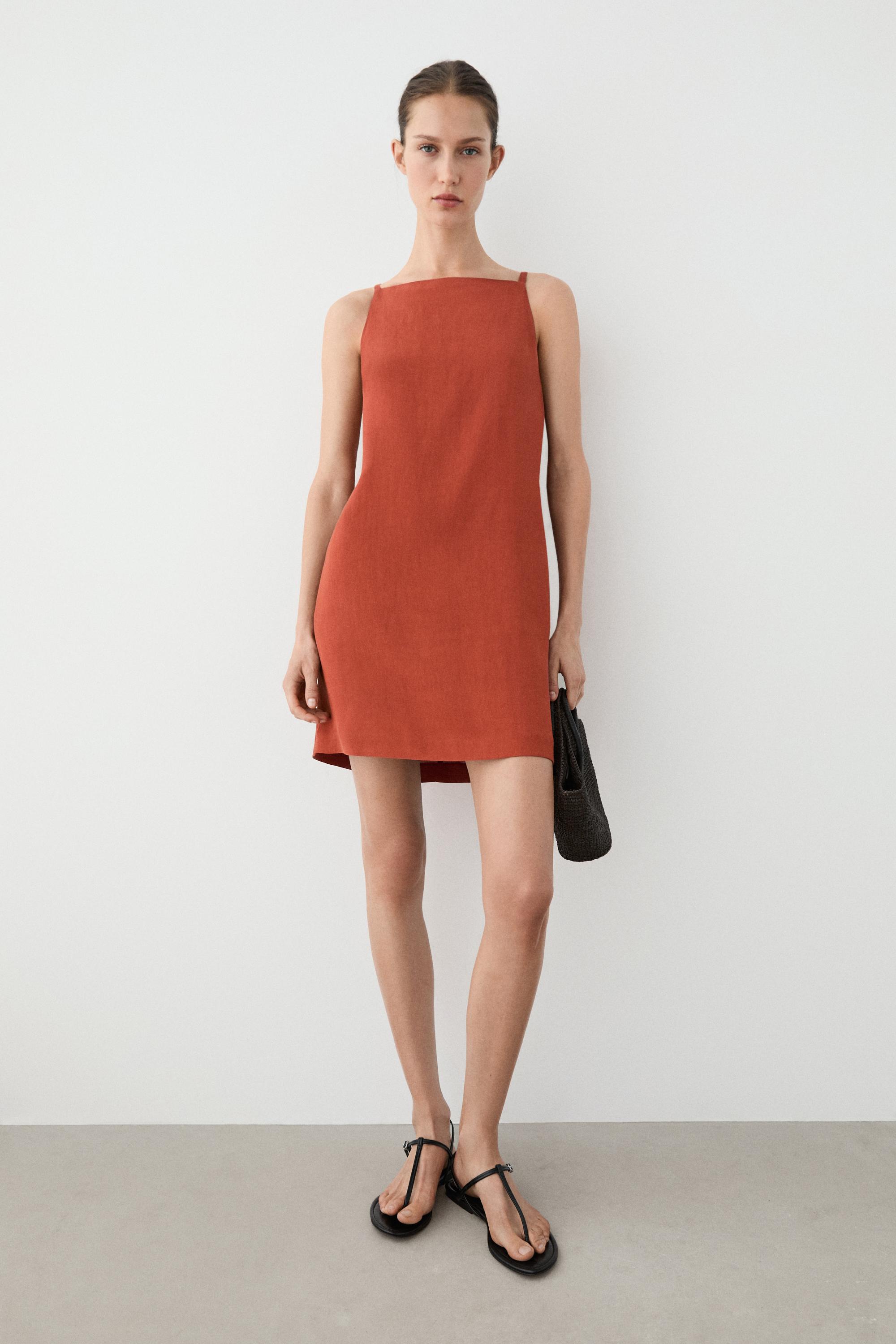 Strappy mini dress — RUSSET