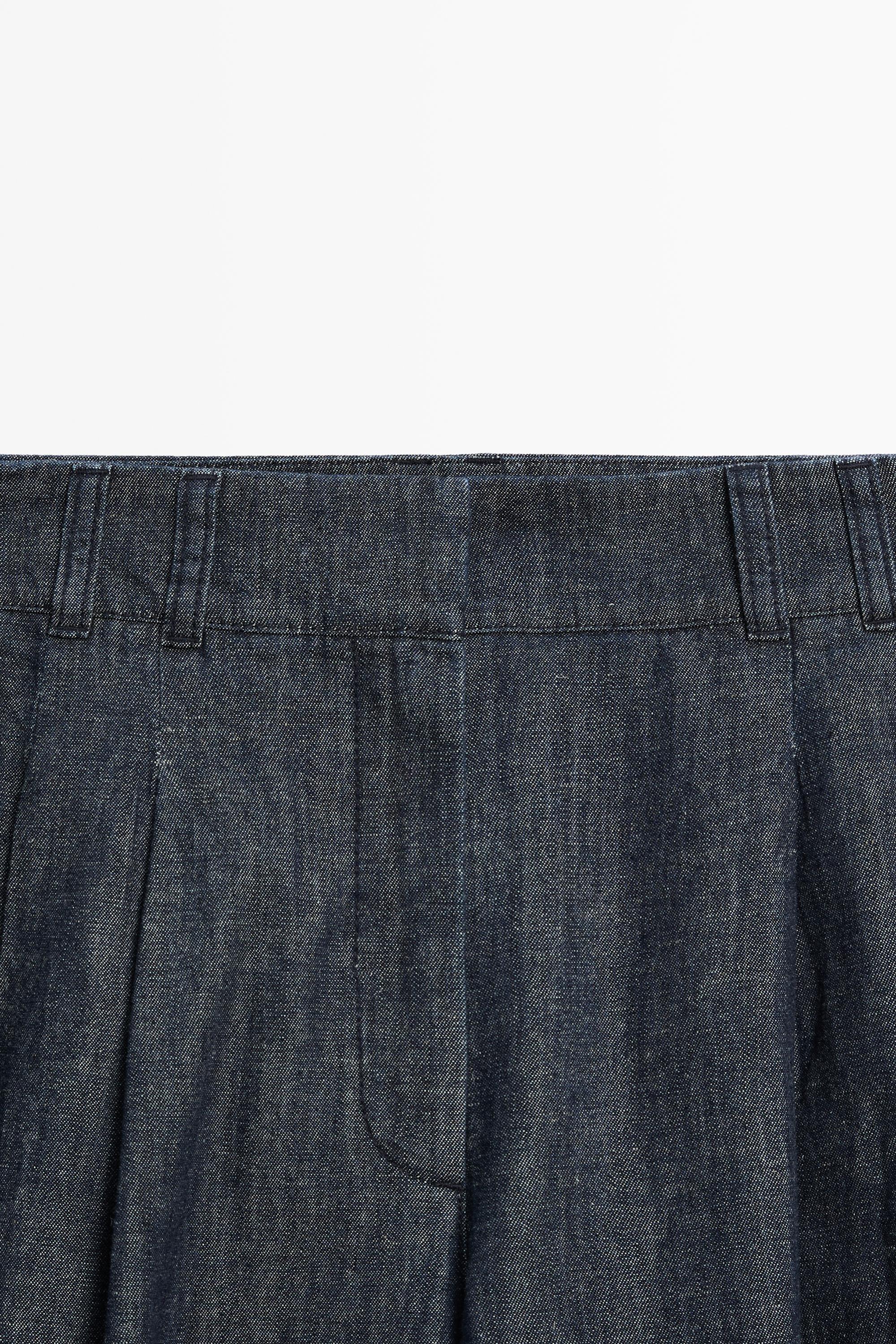 Balloon fit denim — DARK BLUE