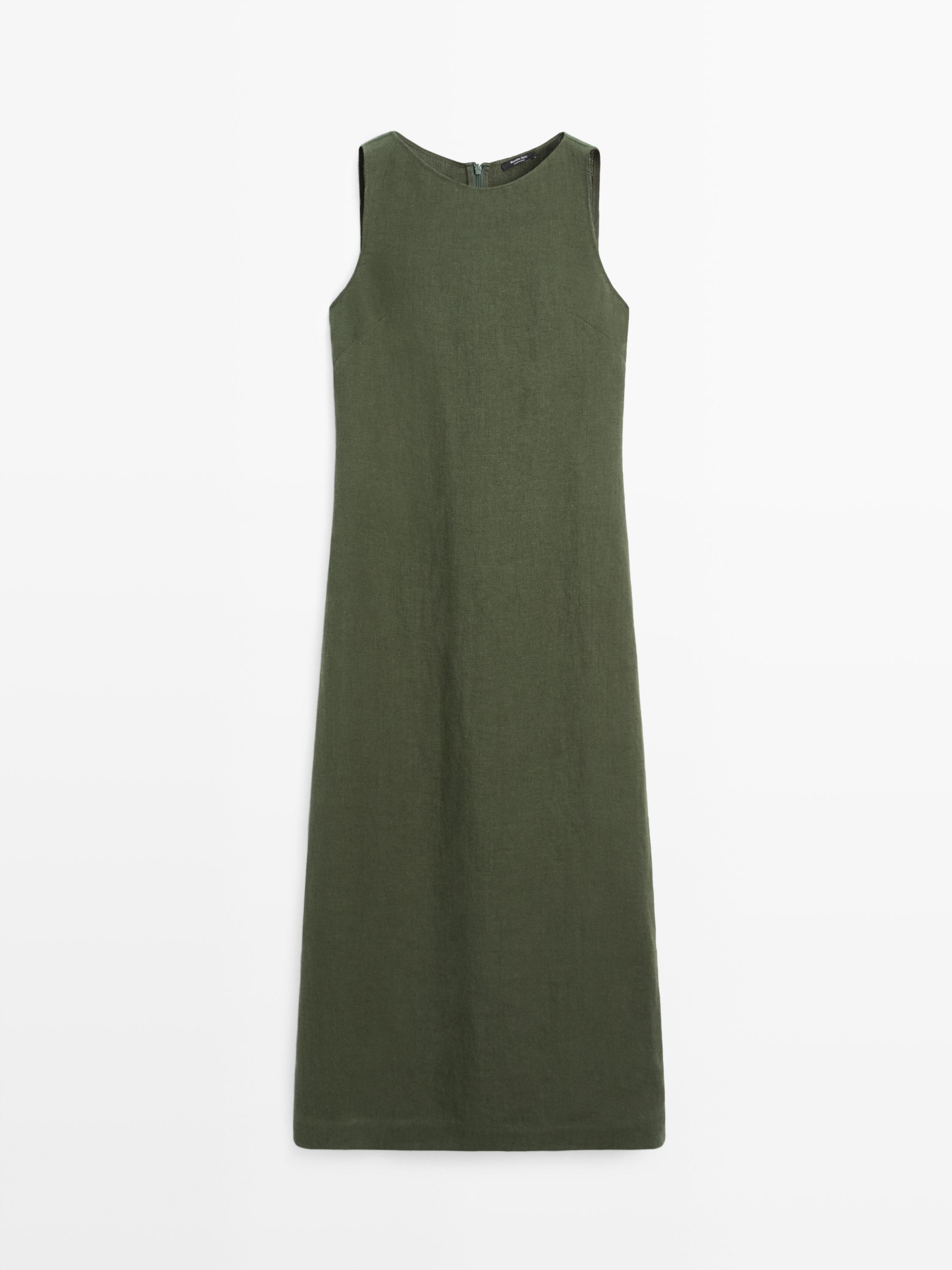 Vestido largo lino