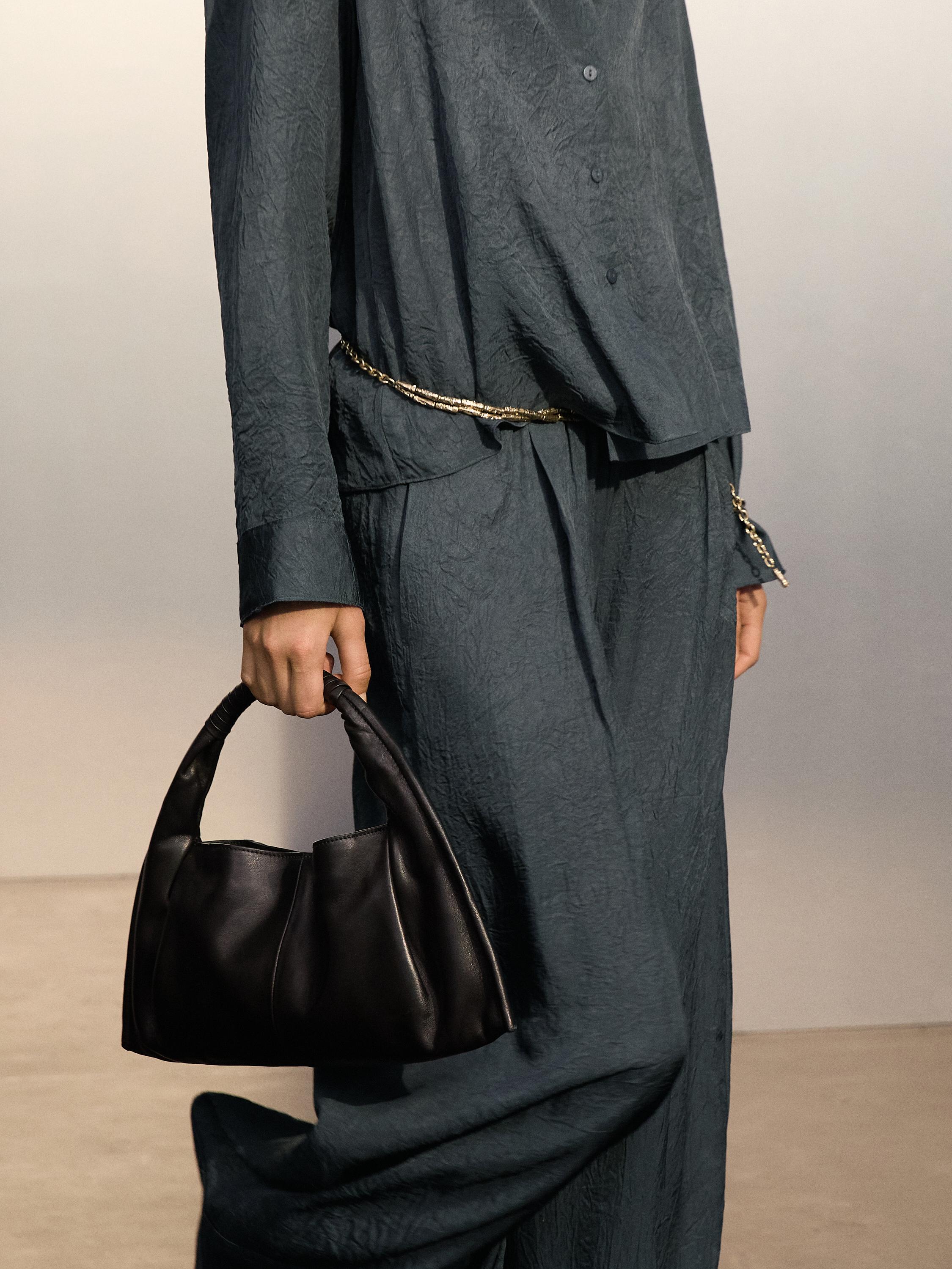 Nappa leather handbag