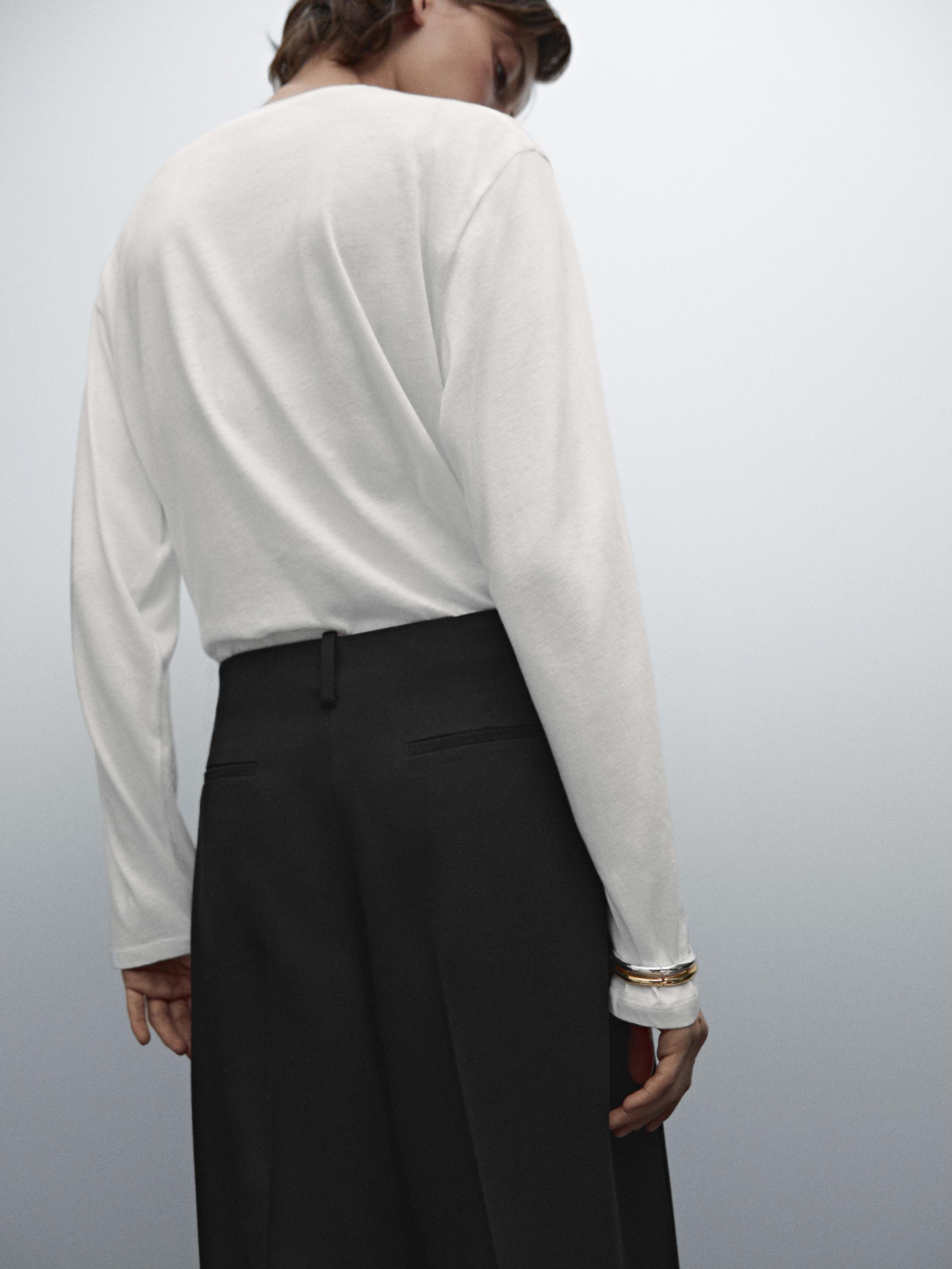 100% cotton long sleeve T-shirt