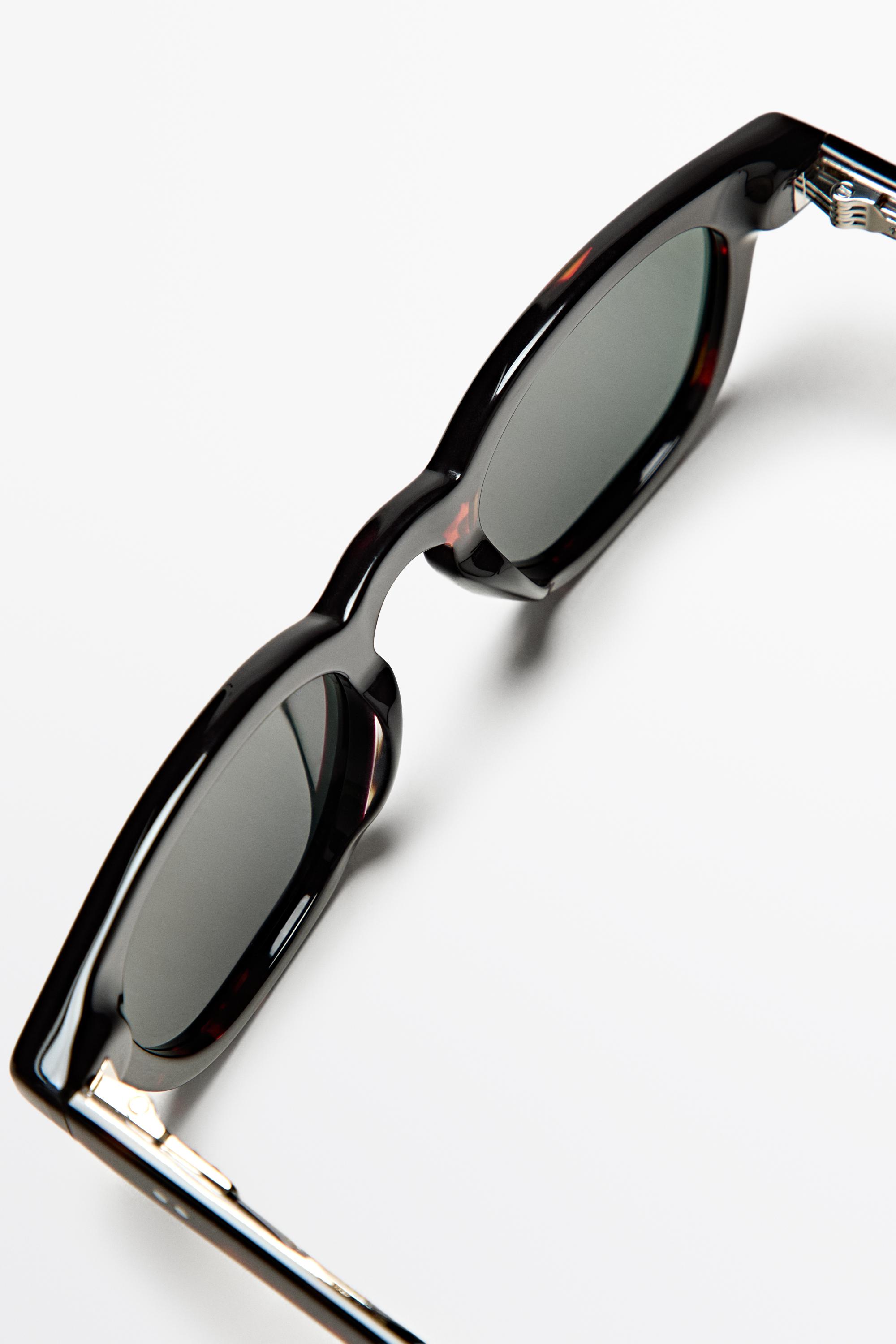 Round sunglasses — BROWN