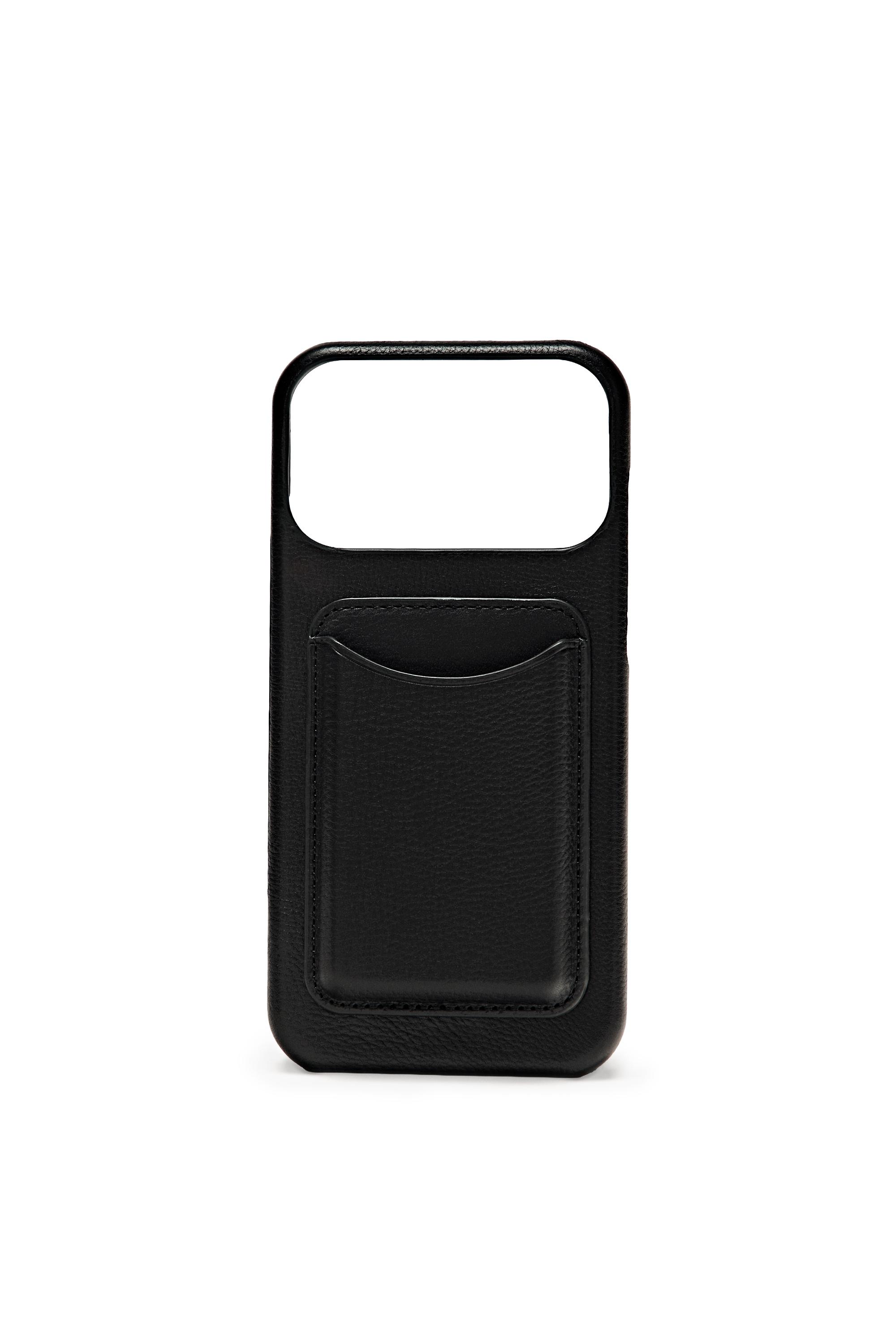 Nappa leather iPhone 17 Pro Max case — BLACK