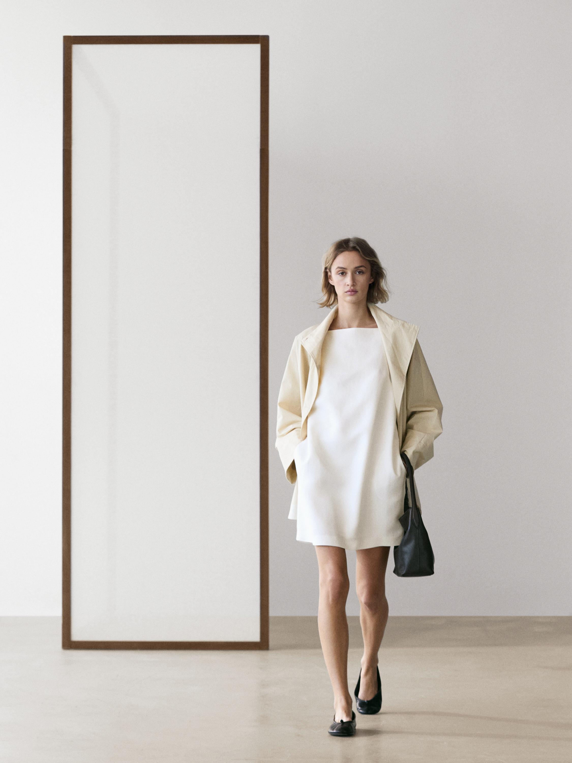 Thin strap mini dress — WHITE