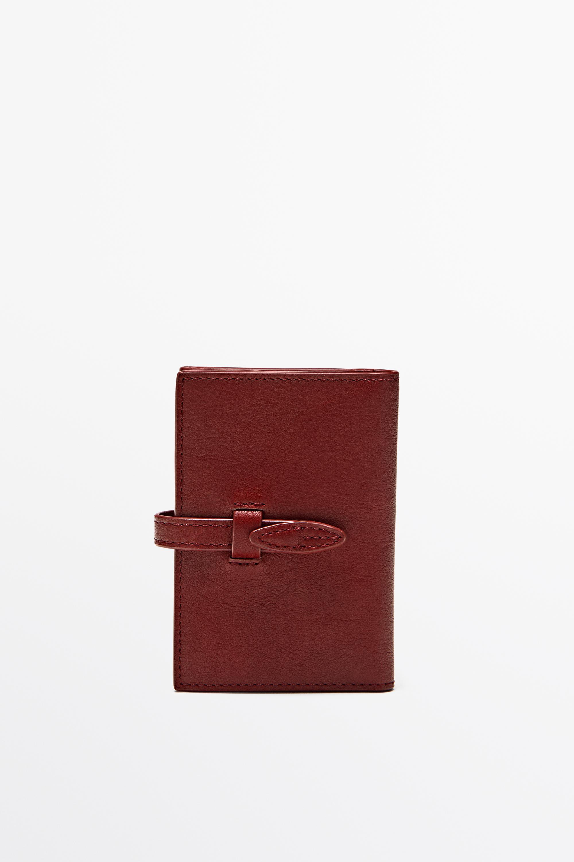 Portefeuille en cuir nappa