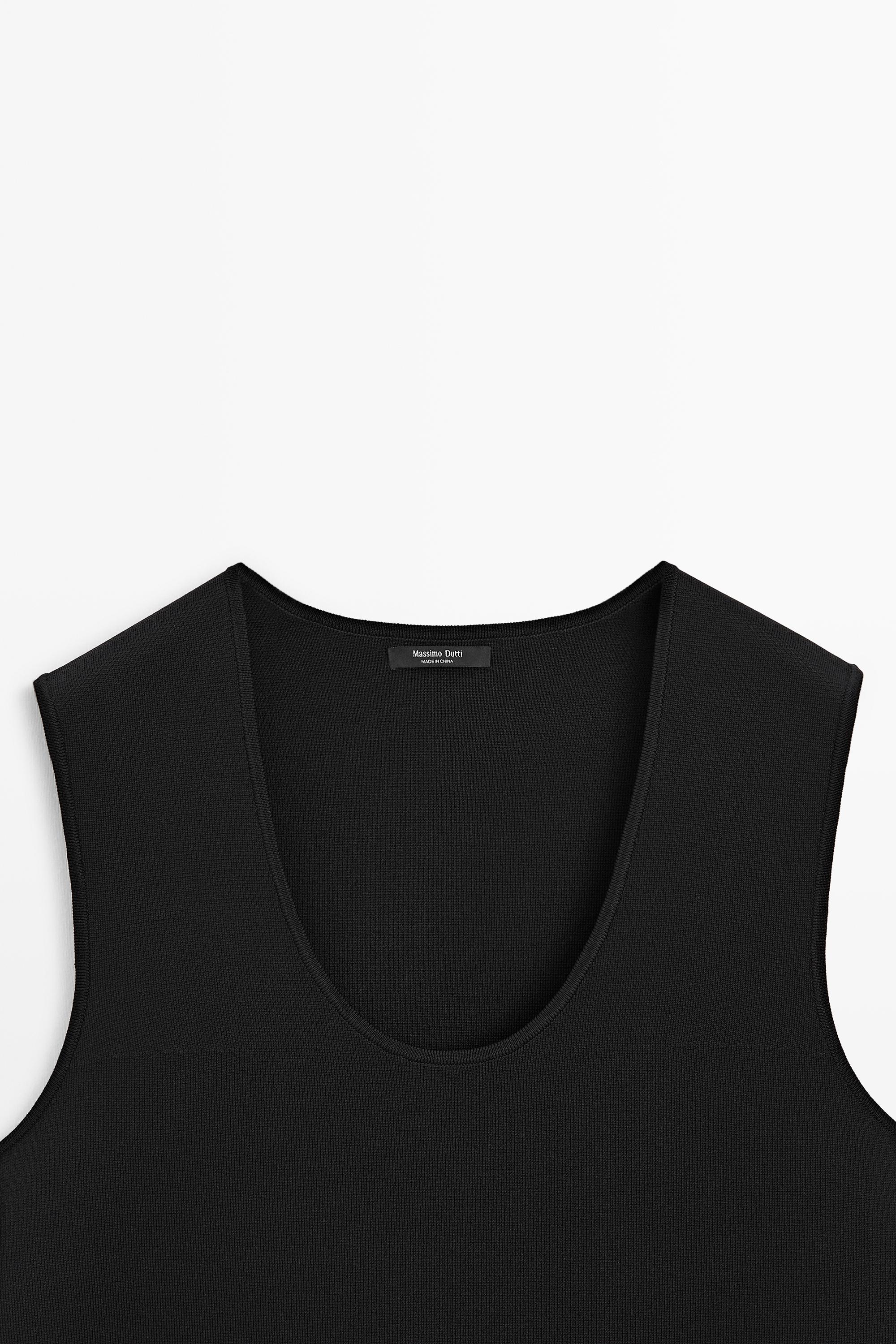 Flowing mini dress — BLACK