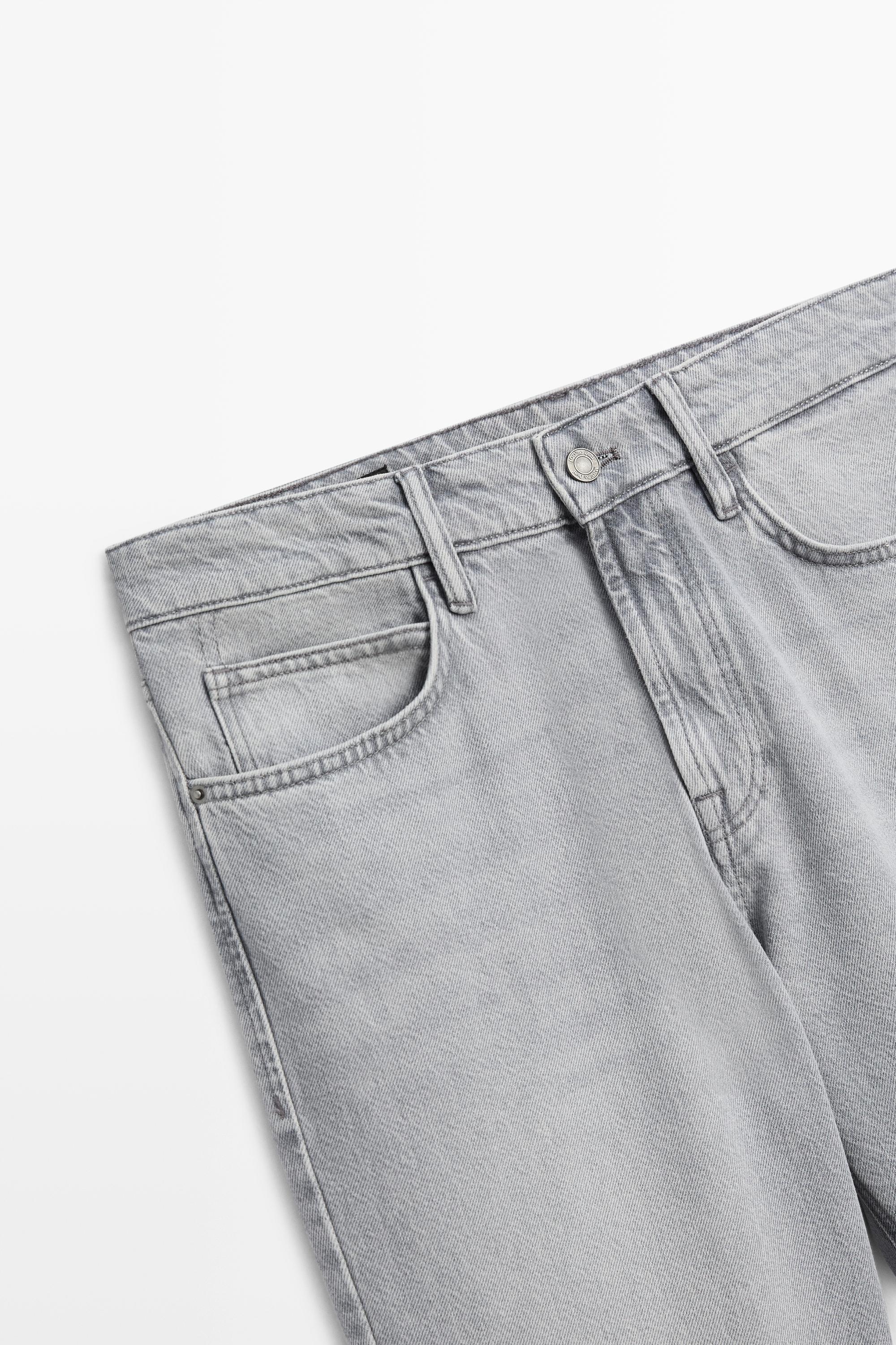 Tapered fit jeans — GREY MARL