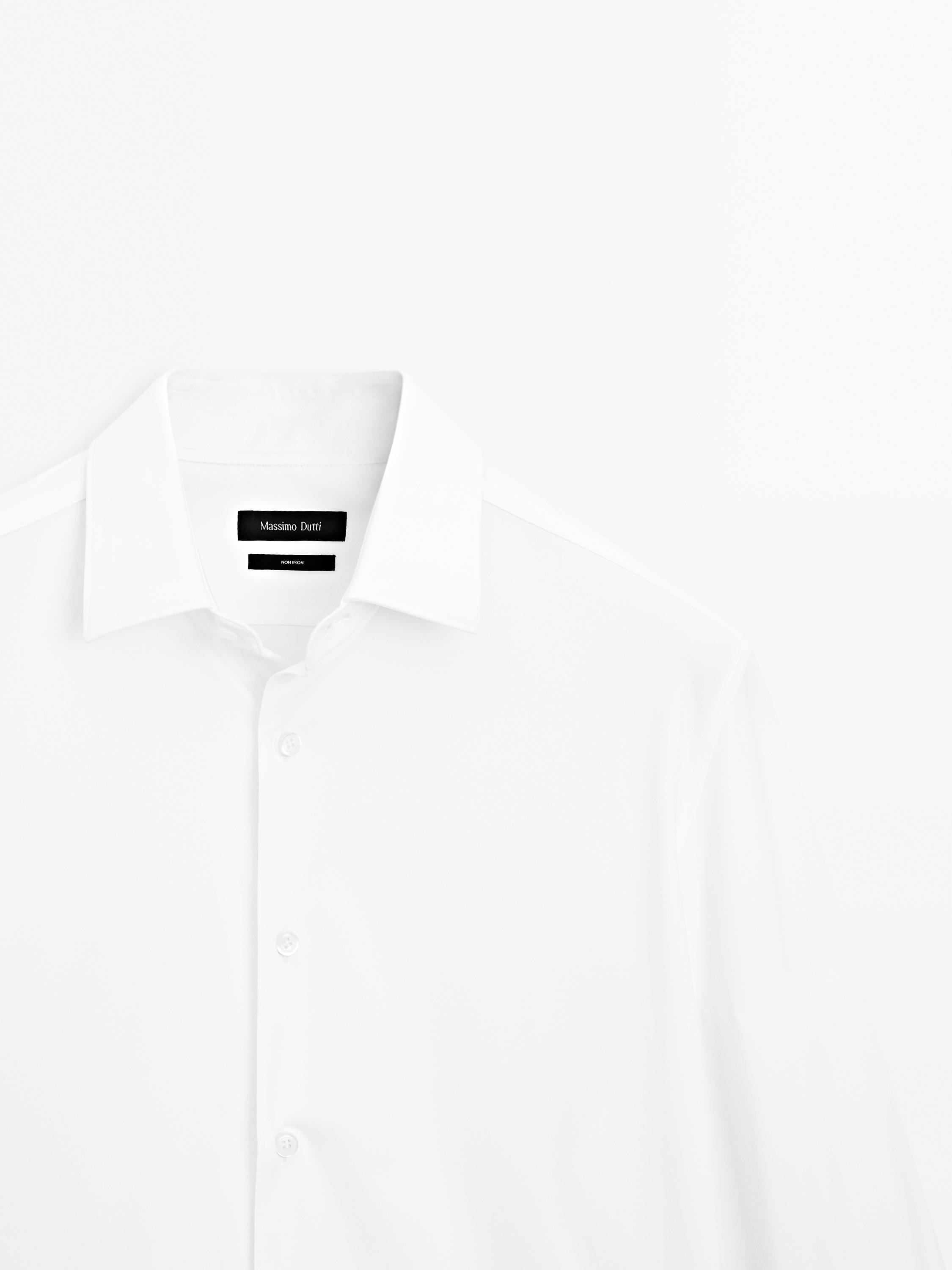Slim fit non-iron shirt