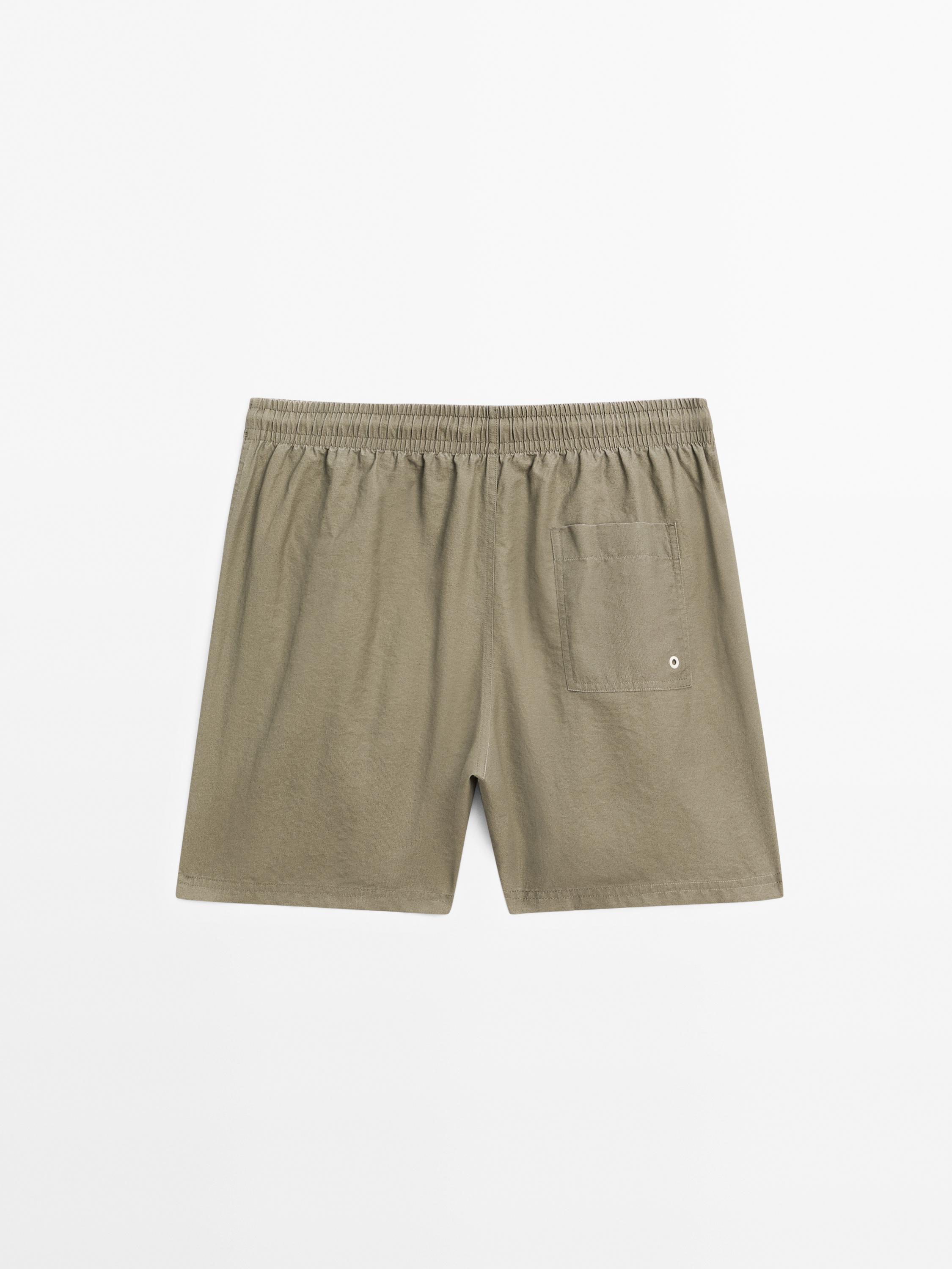 Bañador liso regular fit