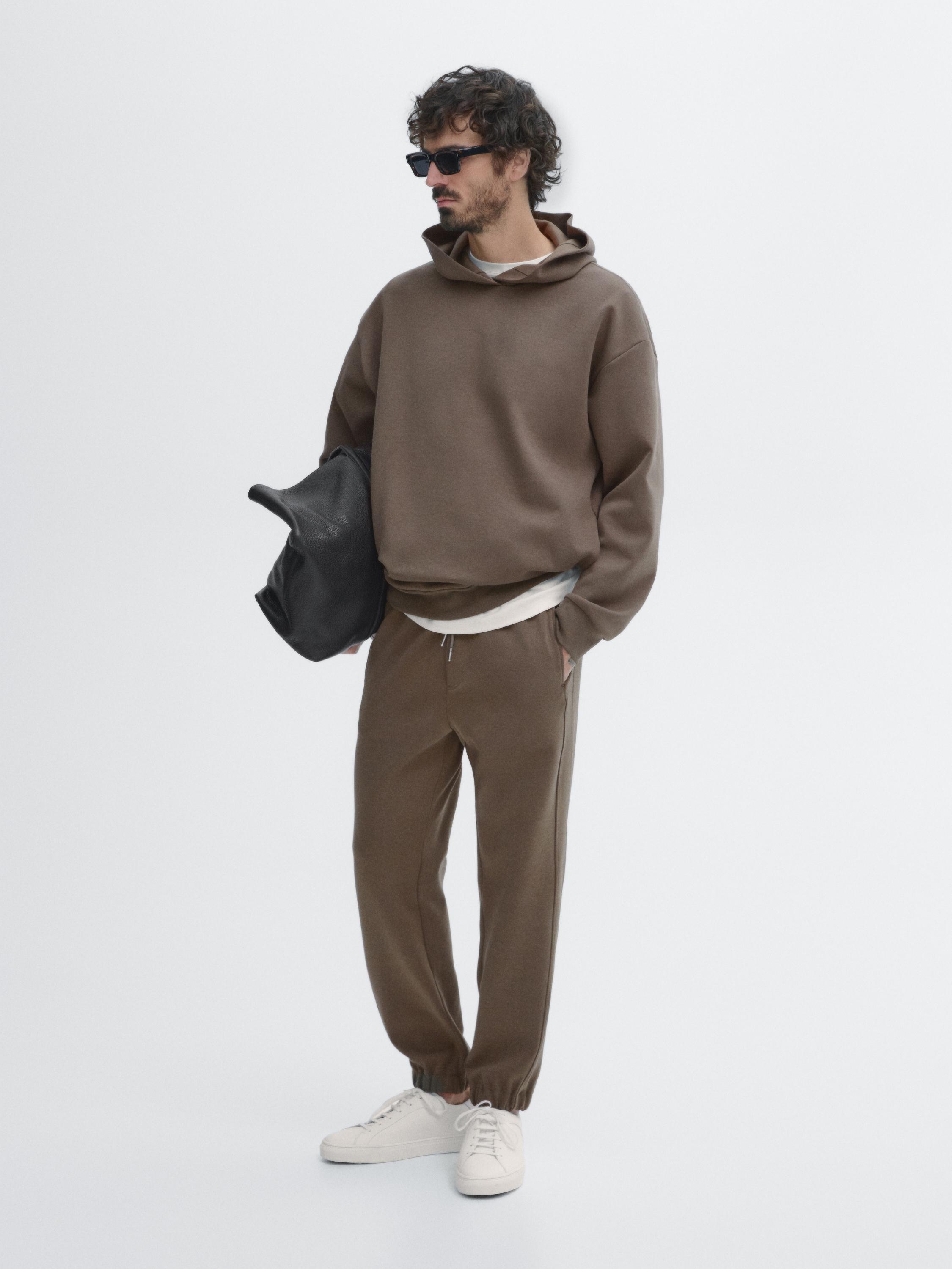 Pantalon jogger en coton mélangé