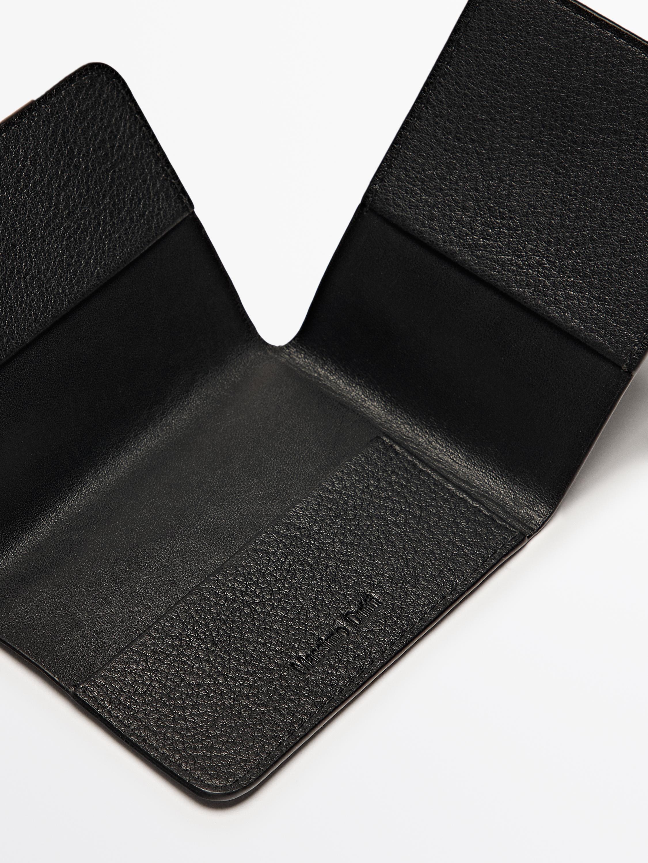 Nappa leather card holder