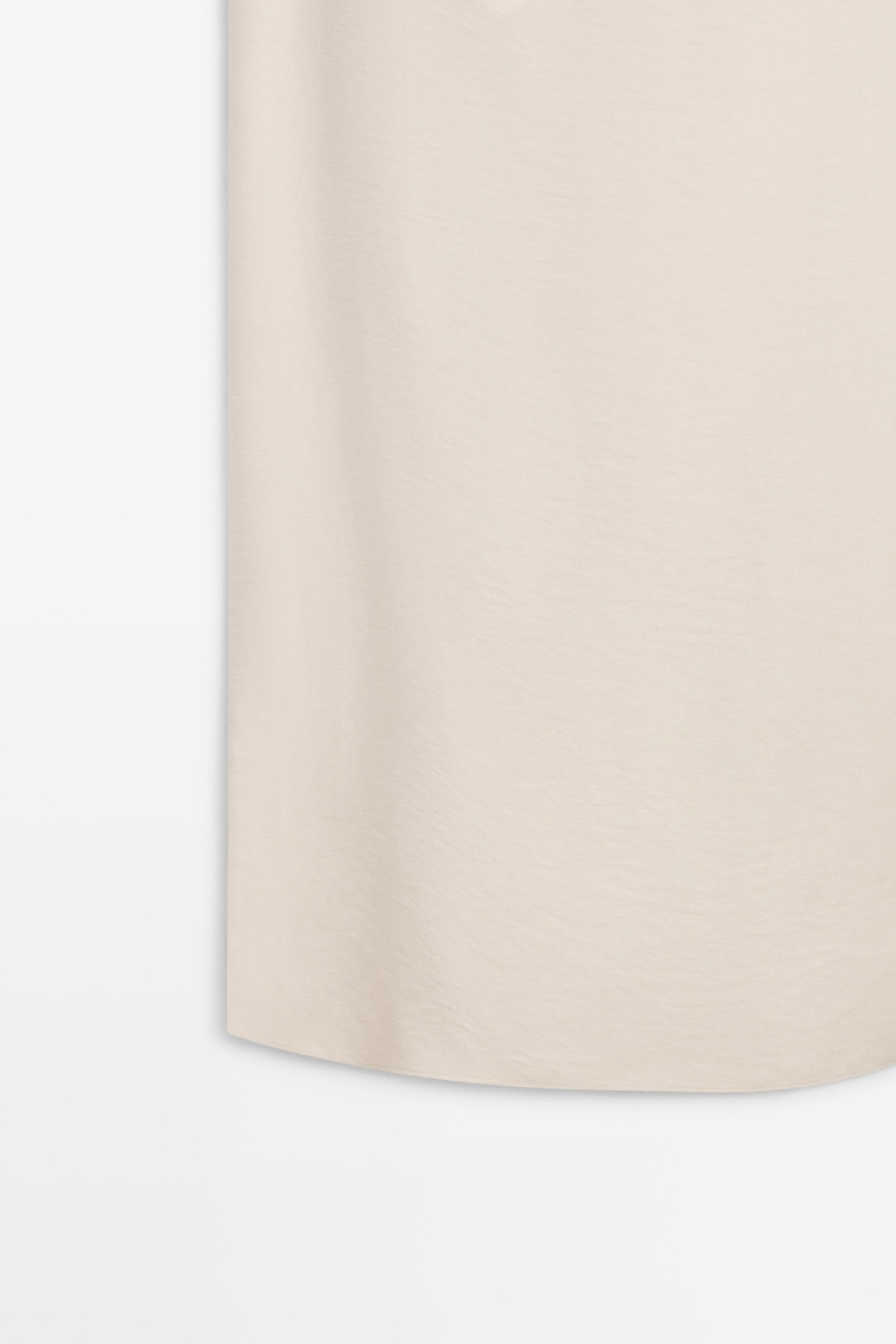 Asymmetrical drape detail dress - STUDIO — STONE