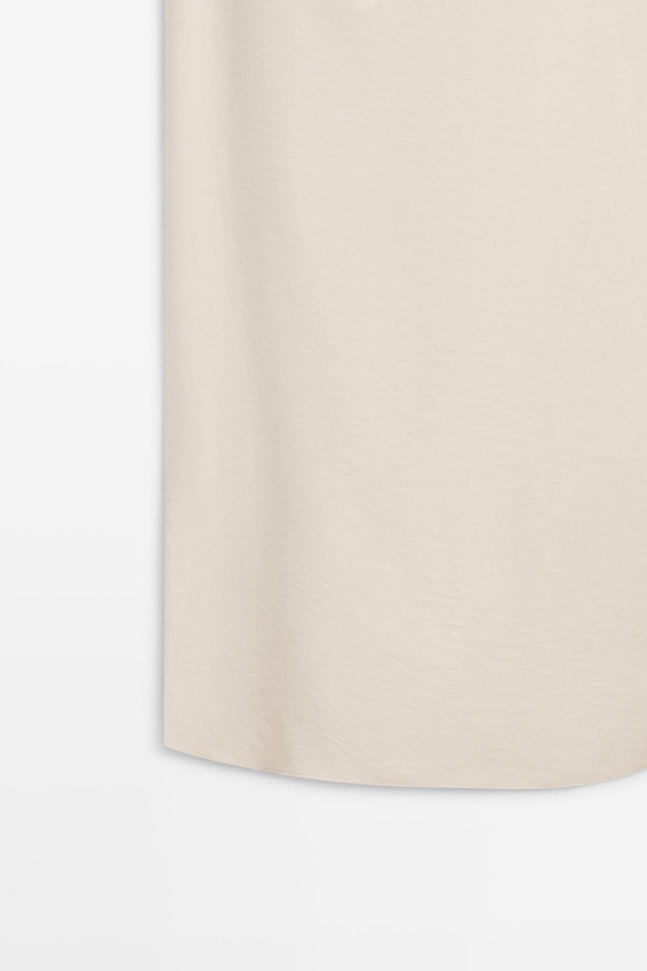 Asymmetrical drape detail dress - STUDIO — STONE