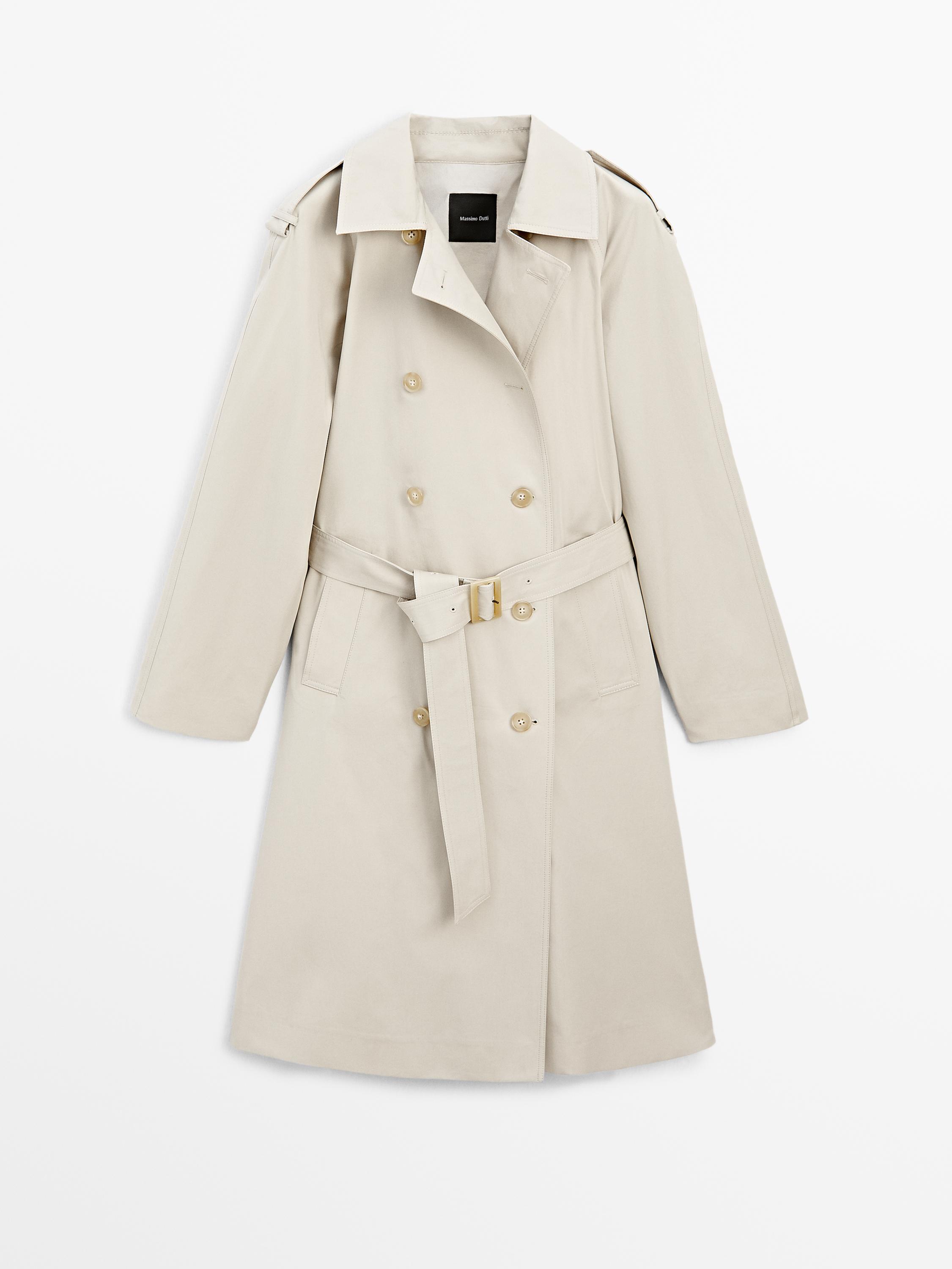 Classic water-repellent trench coat
