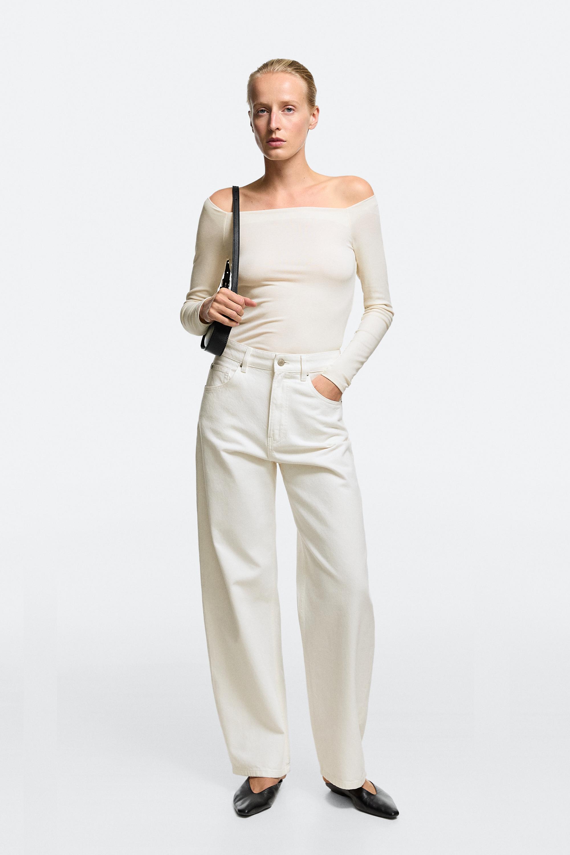 High-waist barrel fit jeans
