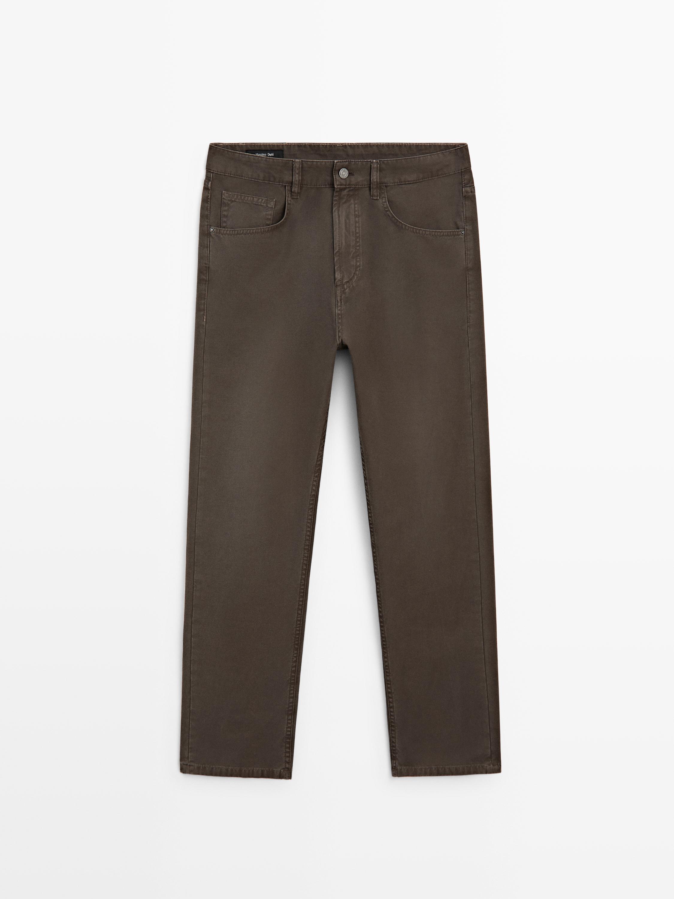 Relaxed-fit jeans — BROWN