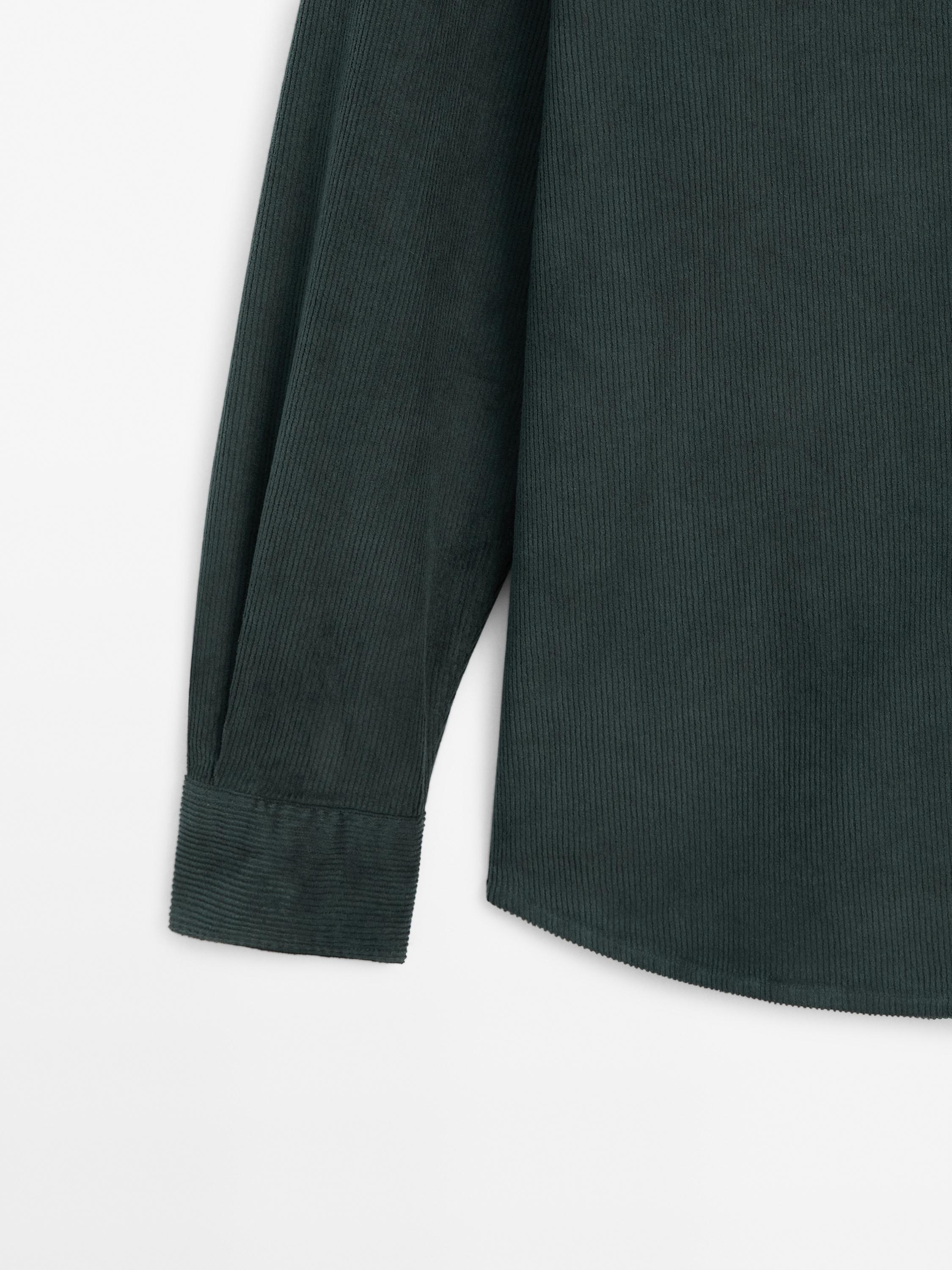 Cotton blend corduroy overshirt