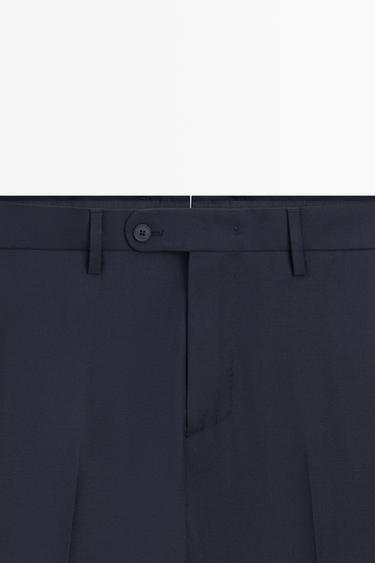 Textured suit pants — NAVY BLUE 4