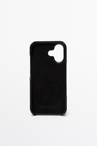 Nappa leather iPhone 17 case — BROWN 2