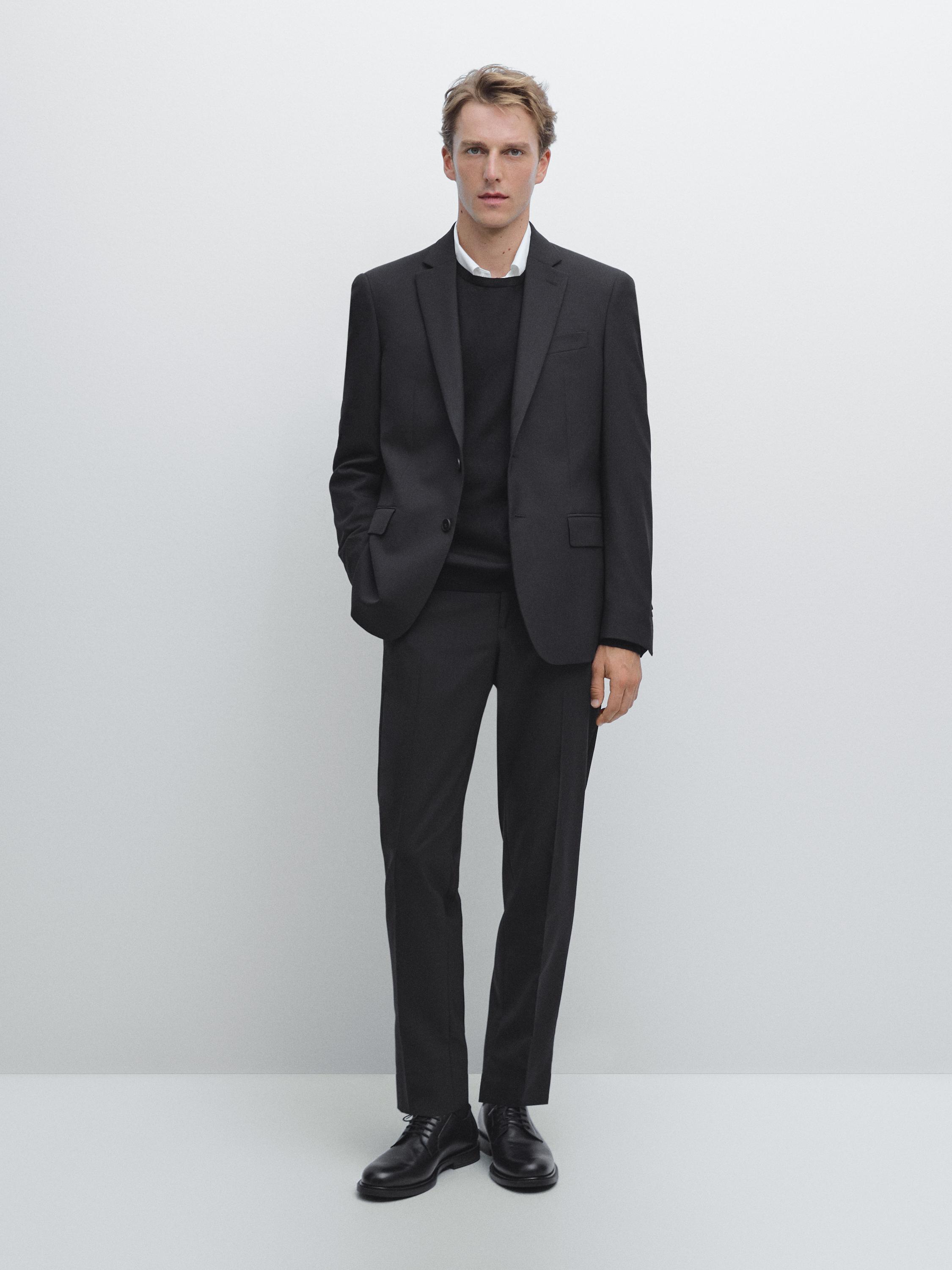 100% wool suit blazer