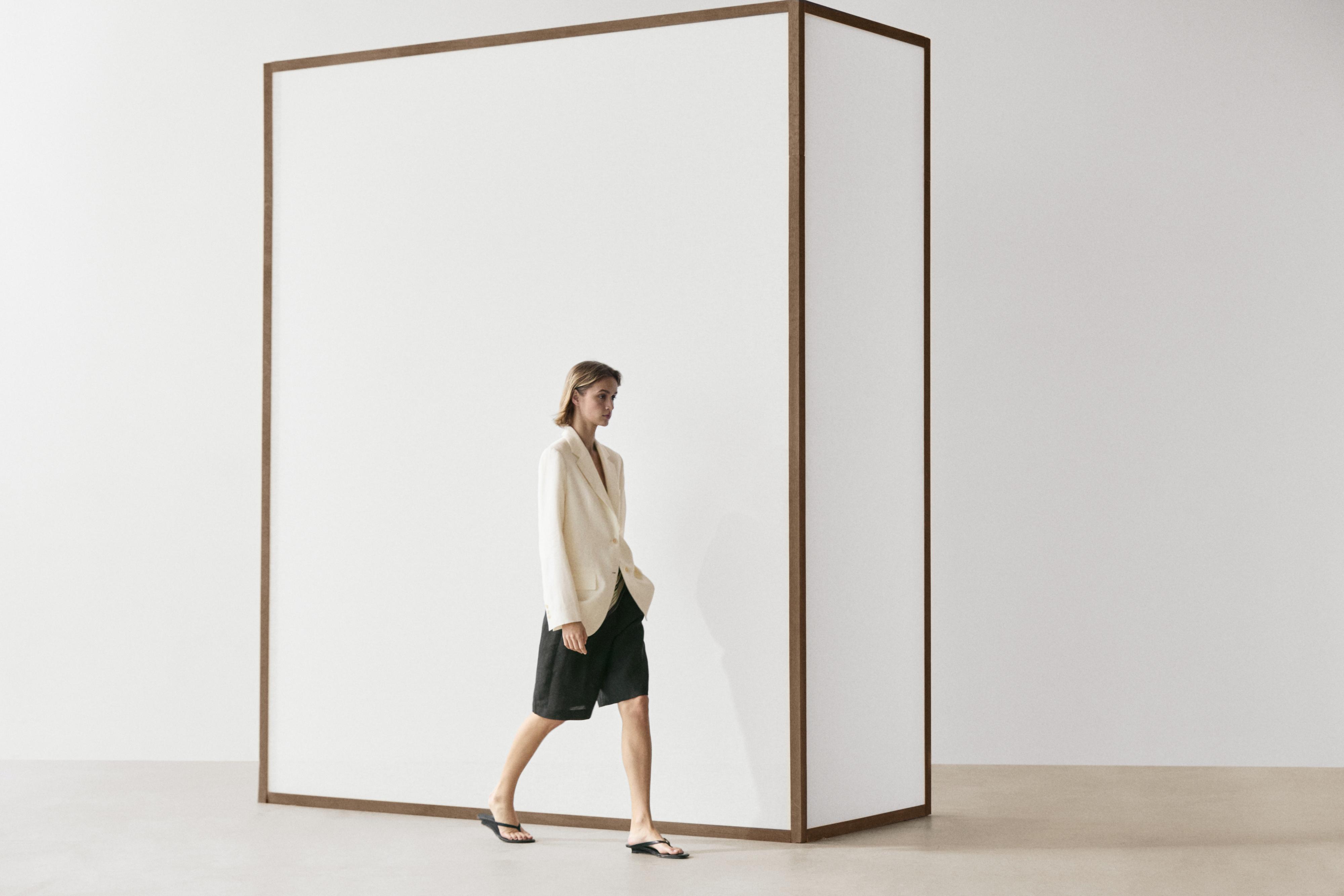 100% linen suit blazer — Off white