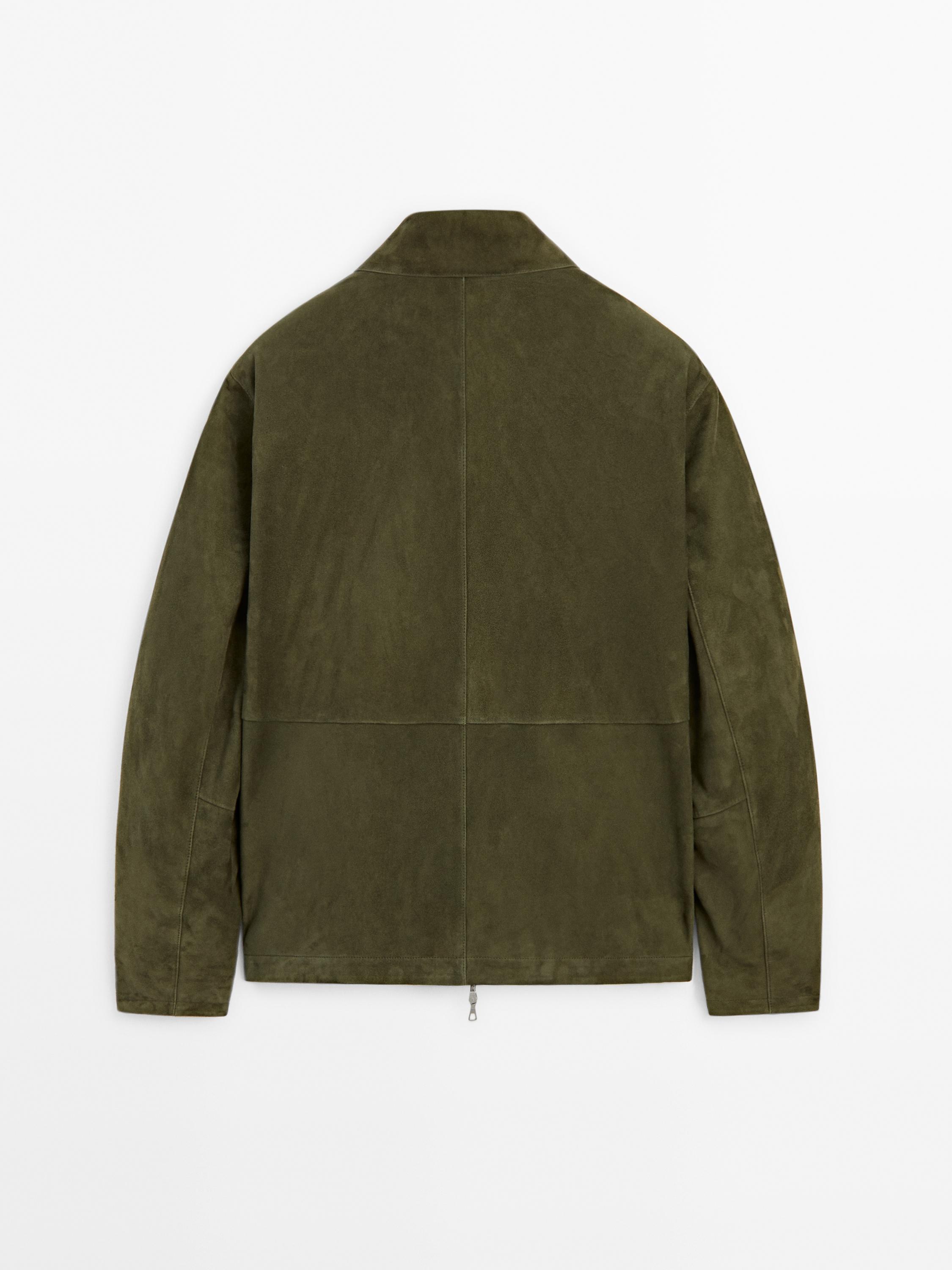 Suede leather jacket