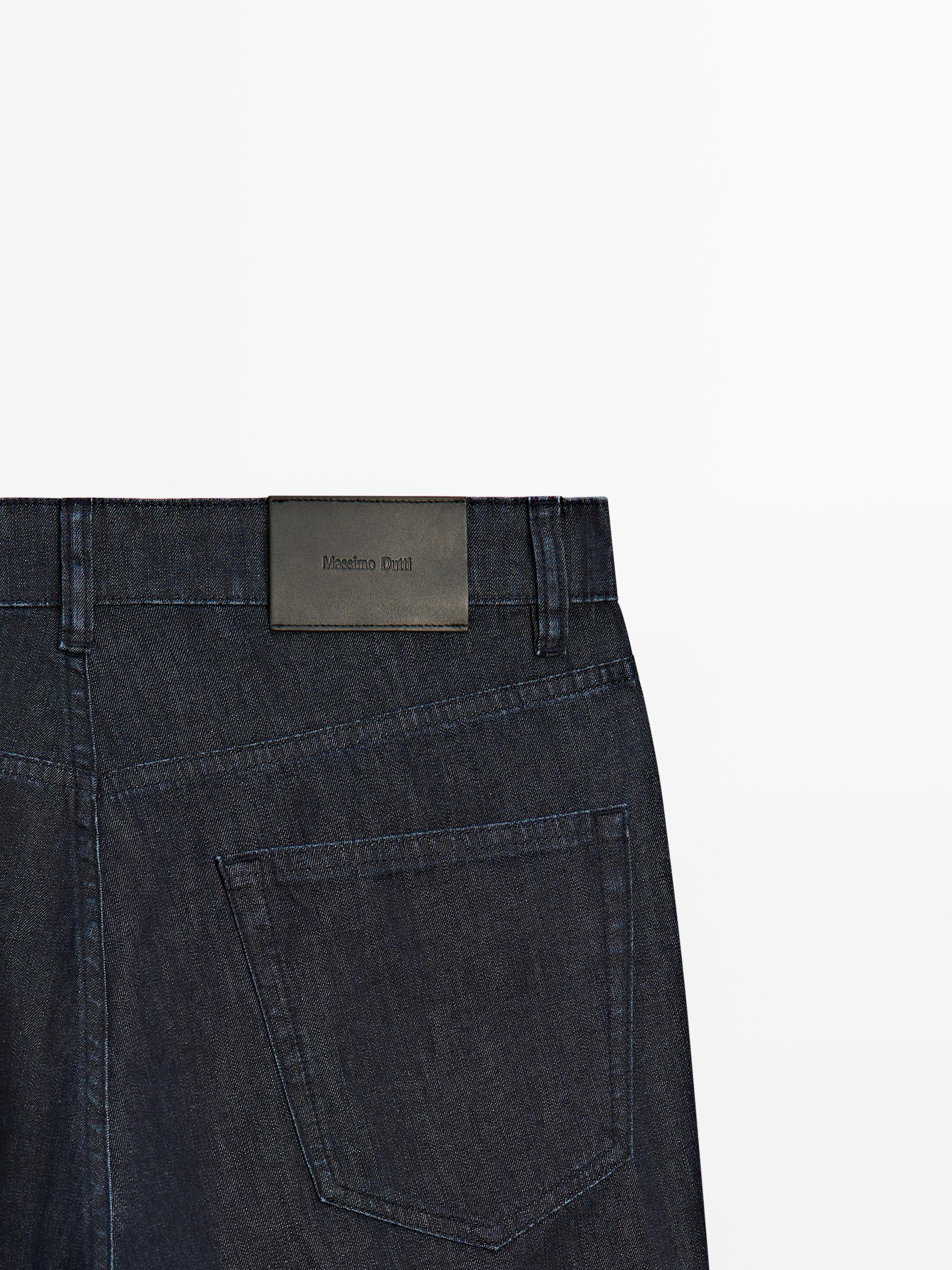 Lightweight tapered fit jeans — NAVY BLUE