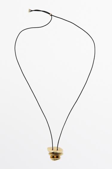 Long necklace with irregular pieces — GOLDEN 1