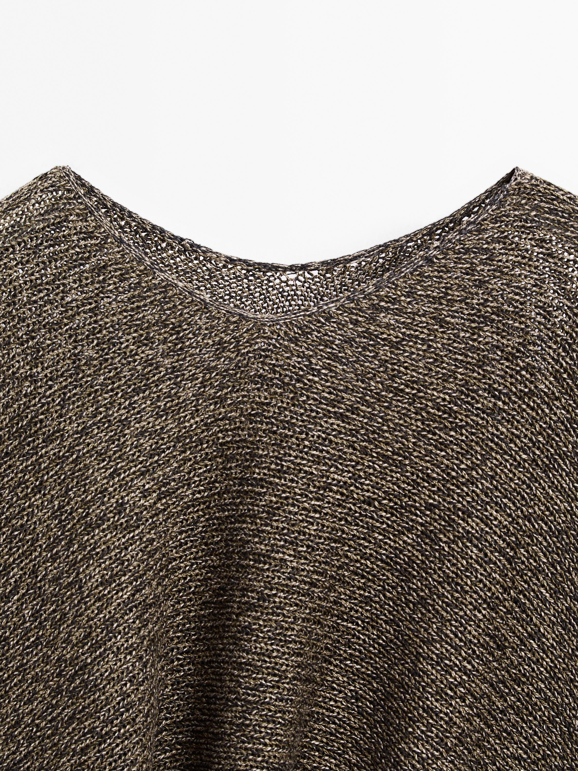 Flecked knit cape - STUDIO