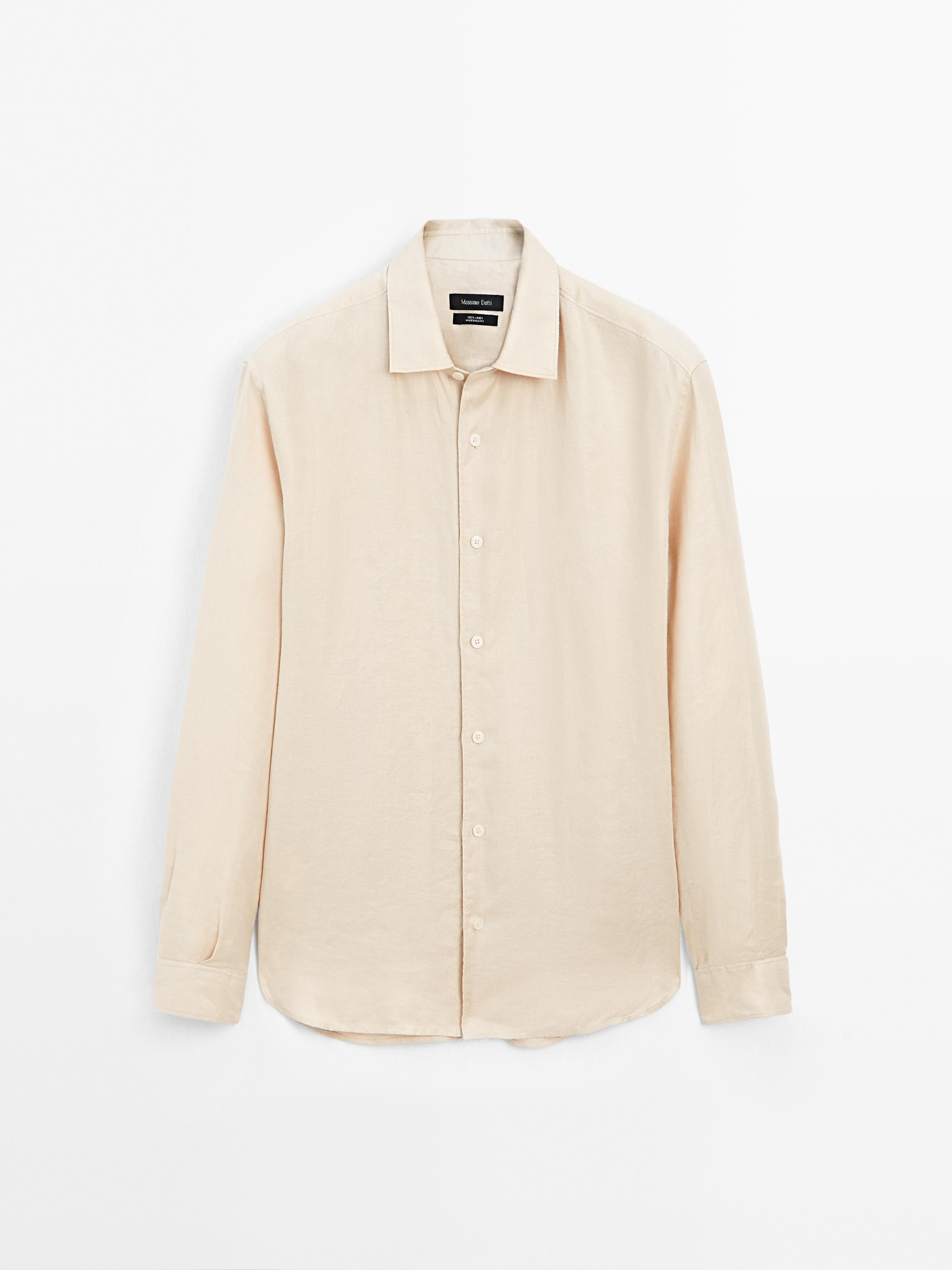 Camisa regular fit leve em twill