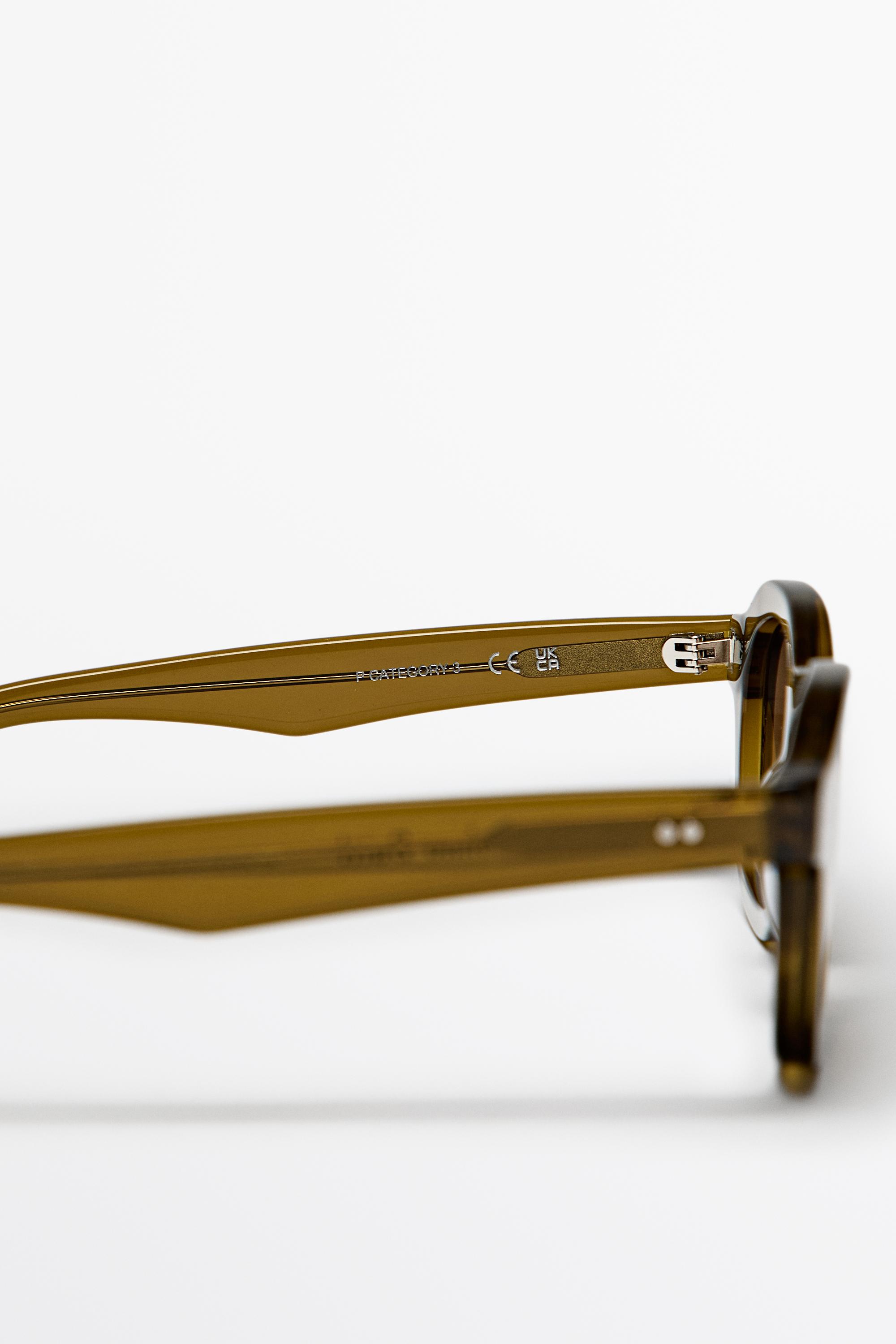 Round sunglasses — ORANGE