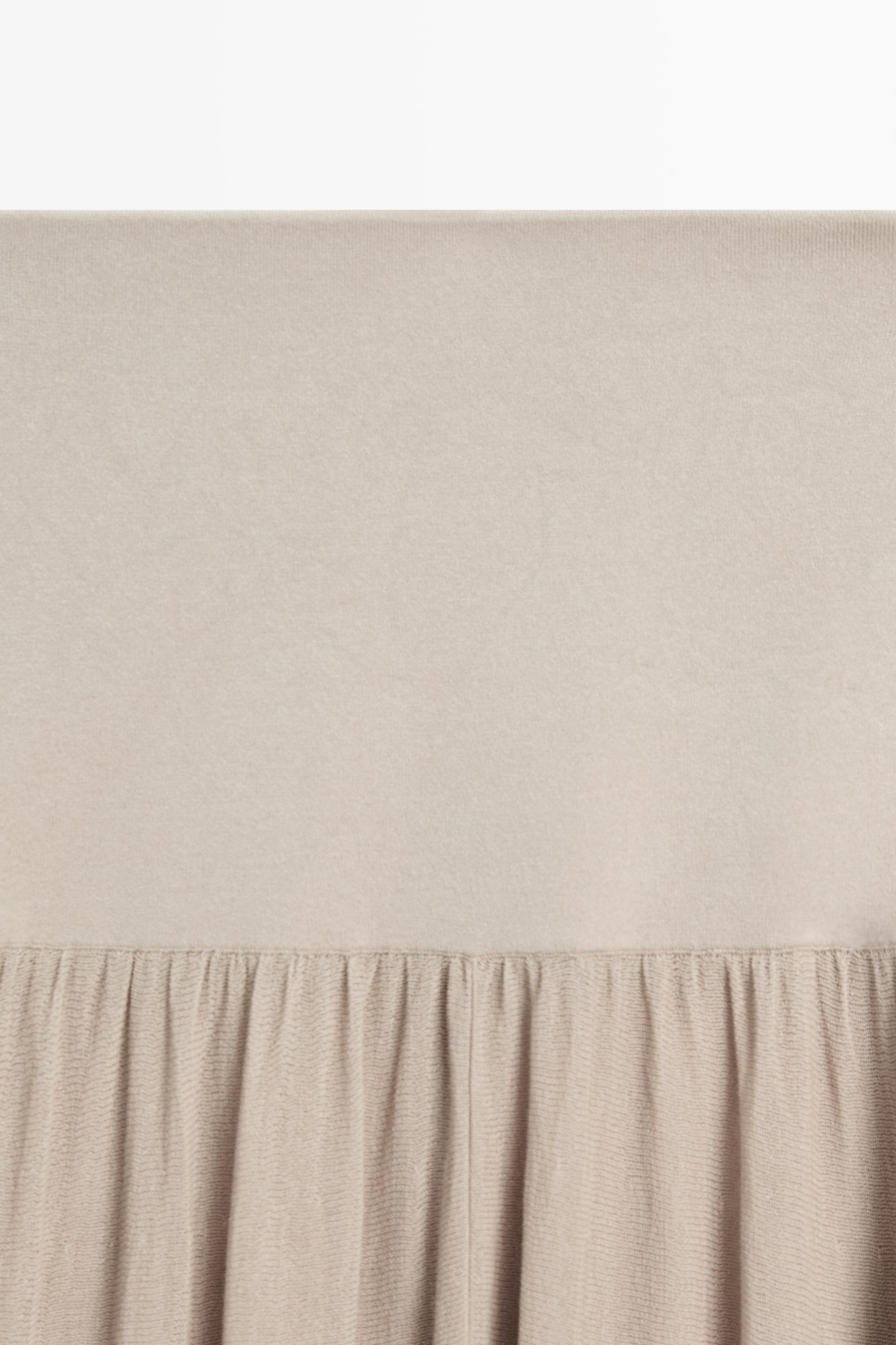 Sarouel trousers with wide waistband — NATURAL GREY